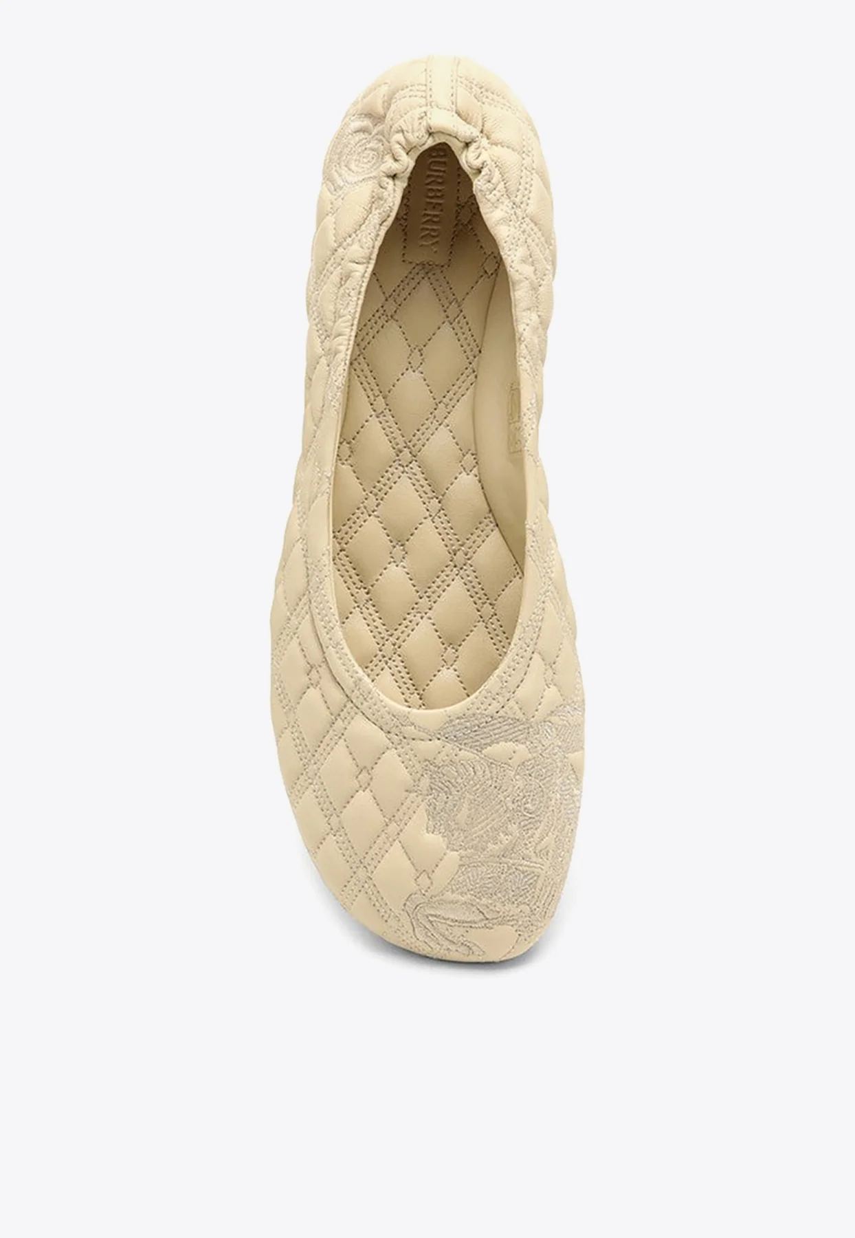 Burberry Sadler Quilted Leather Ballerina Flats
