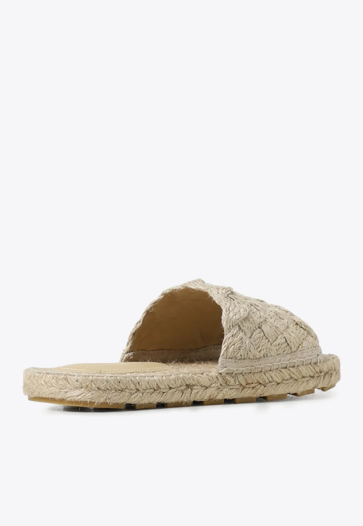 Bottega Veneta Jacket Intreccio Jute Espadrille Slides