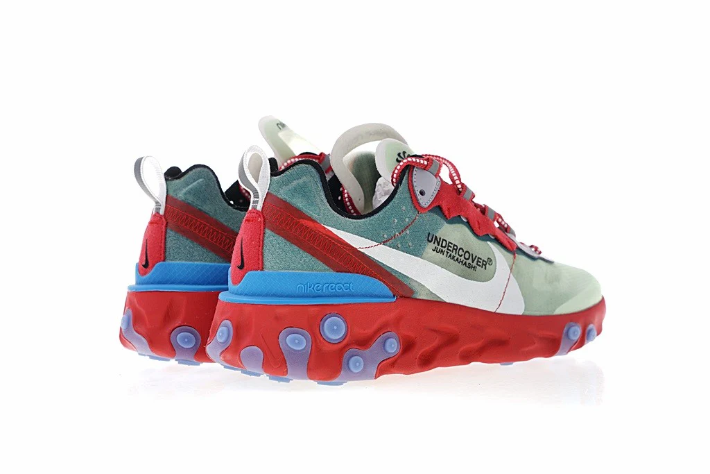 Réplica REACT ELEMENT 87 RED, BLUE & LIGHT GREEN Nike Sneaker