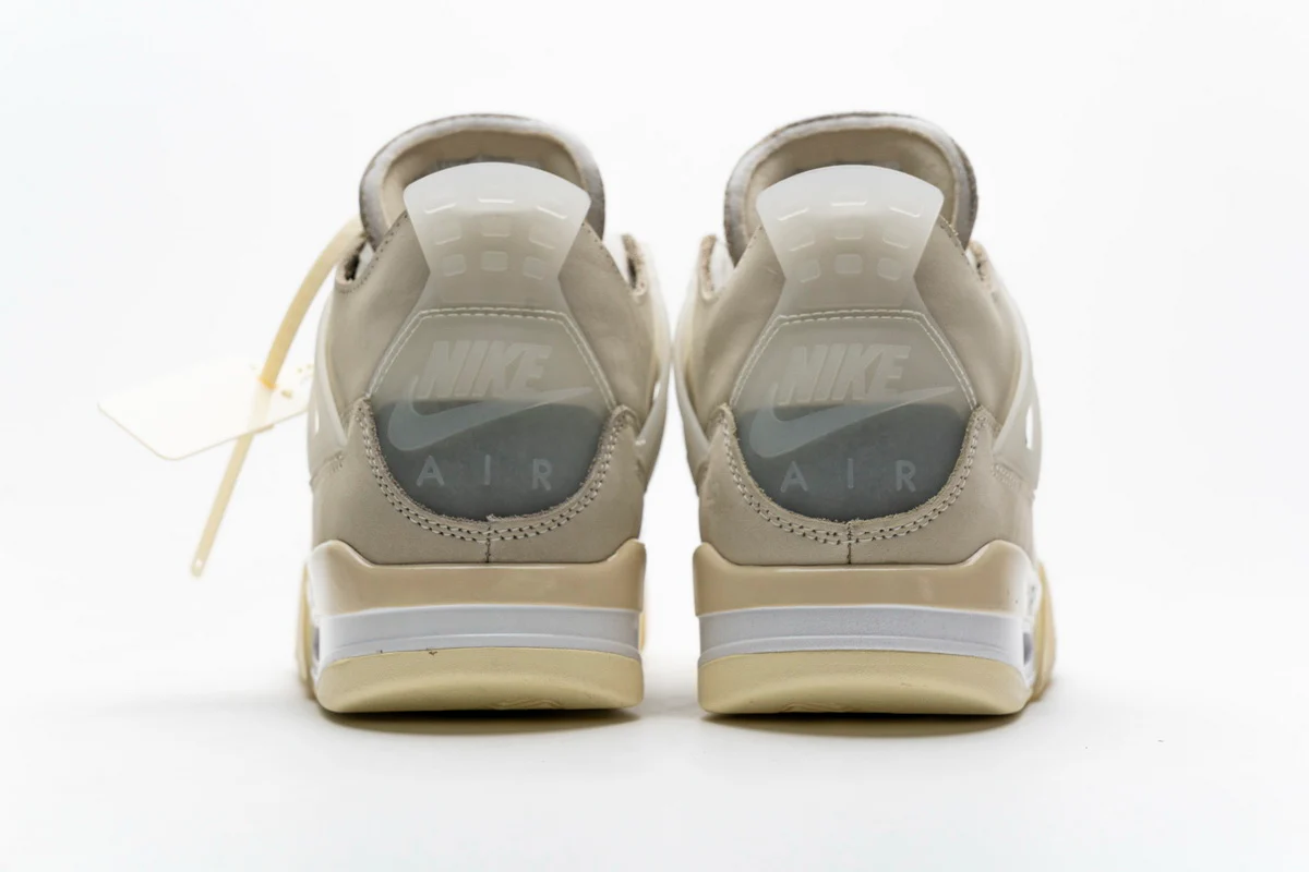 Réplica AIR JORDAN 4 x OFF WHITE “sail” Nike Sneaker