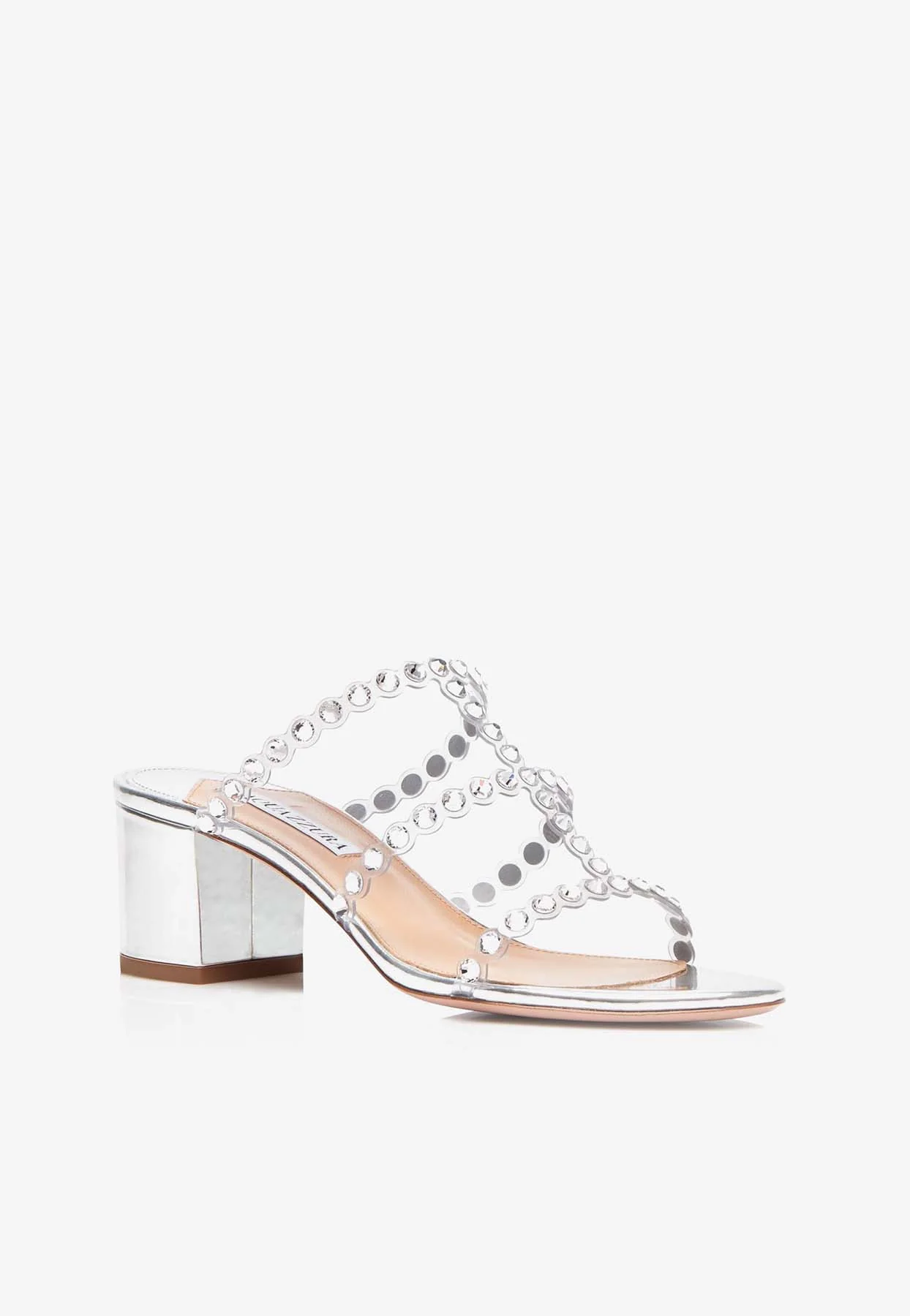 Aquazzura Tequila 50 Leather Sandals Women Shoes