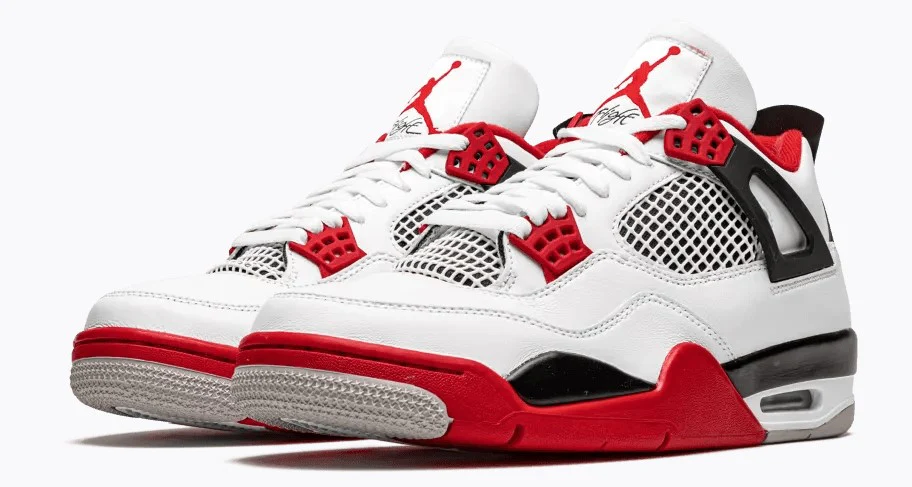Replica AIR JORDAN 4 “Red and White“ Nike Sneaker