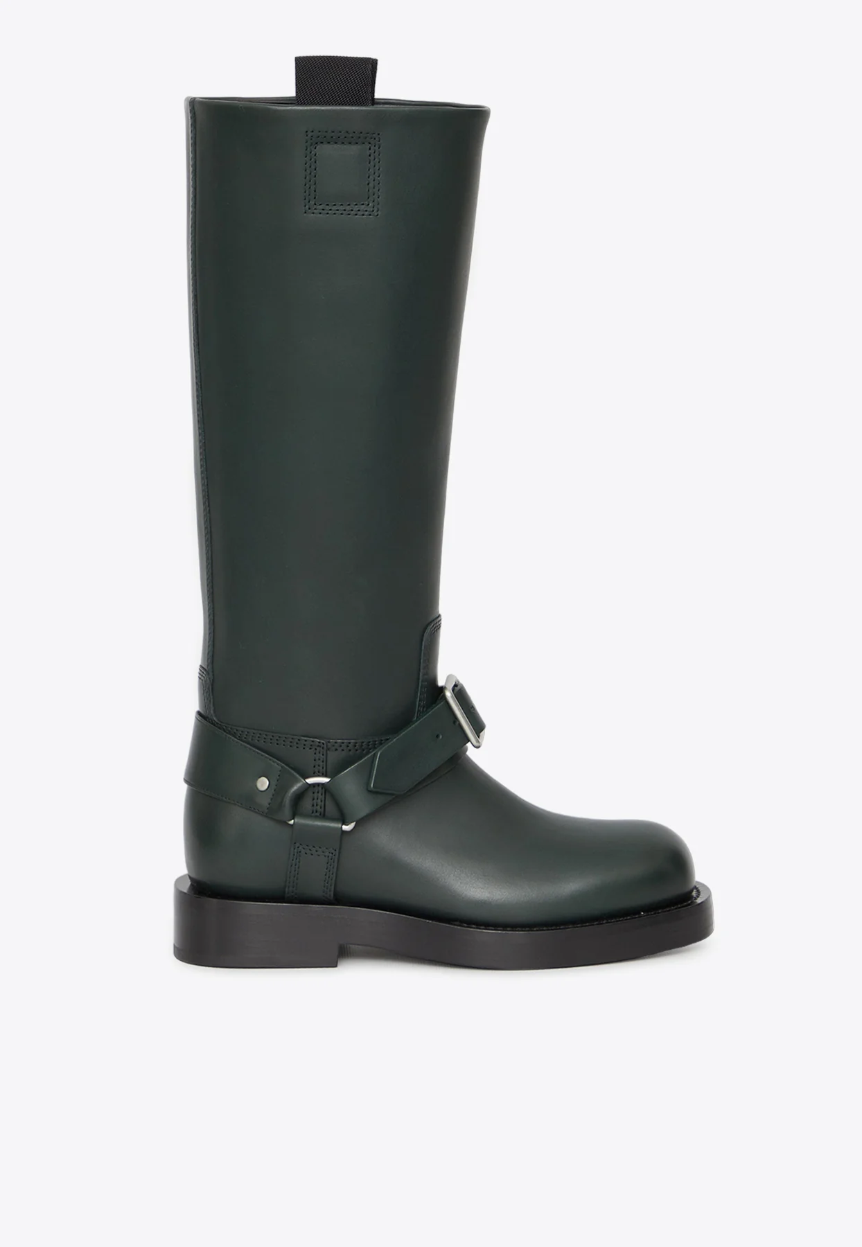 Burberry Saddle Knee-High Boots in Calf Leather