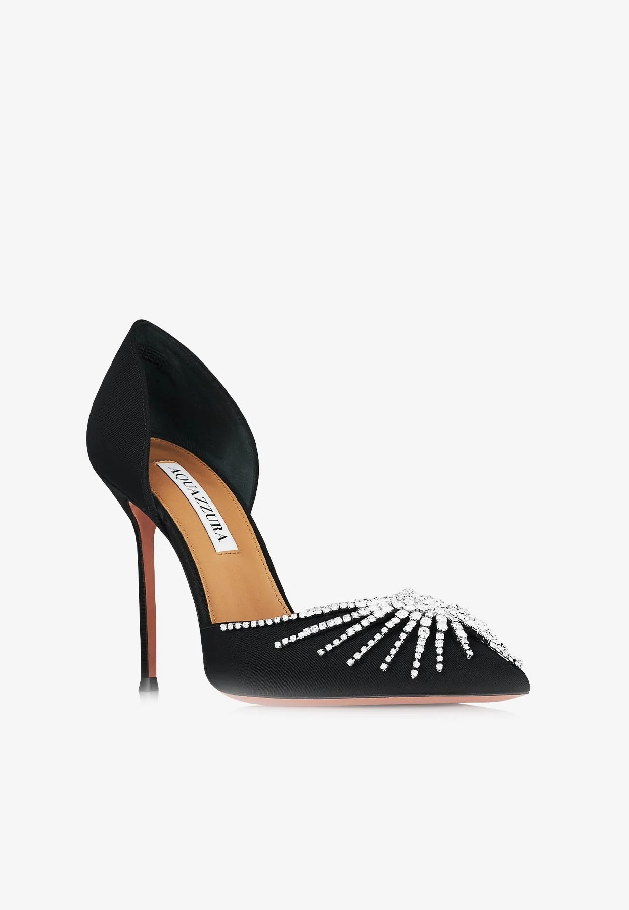 Aquazzura Sunshine 105 Crystal-Embellished Pumps Women Shoes