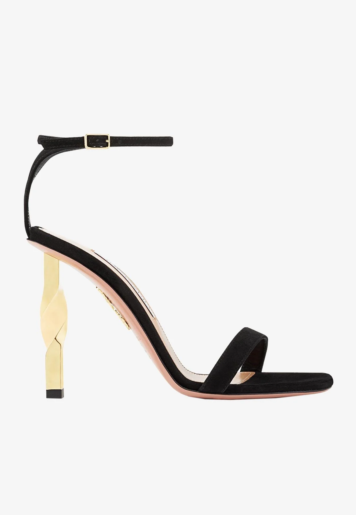 Aquazzura Twist 105 Suede Sandals Women Shoes
