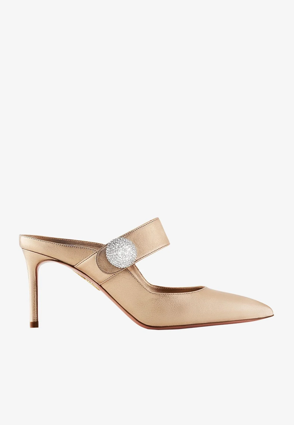 Aquazzura Macaron 75 Velvet Mules Women Shoes