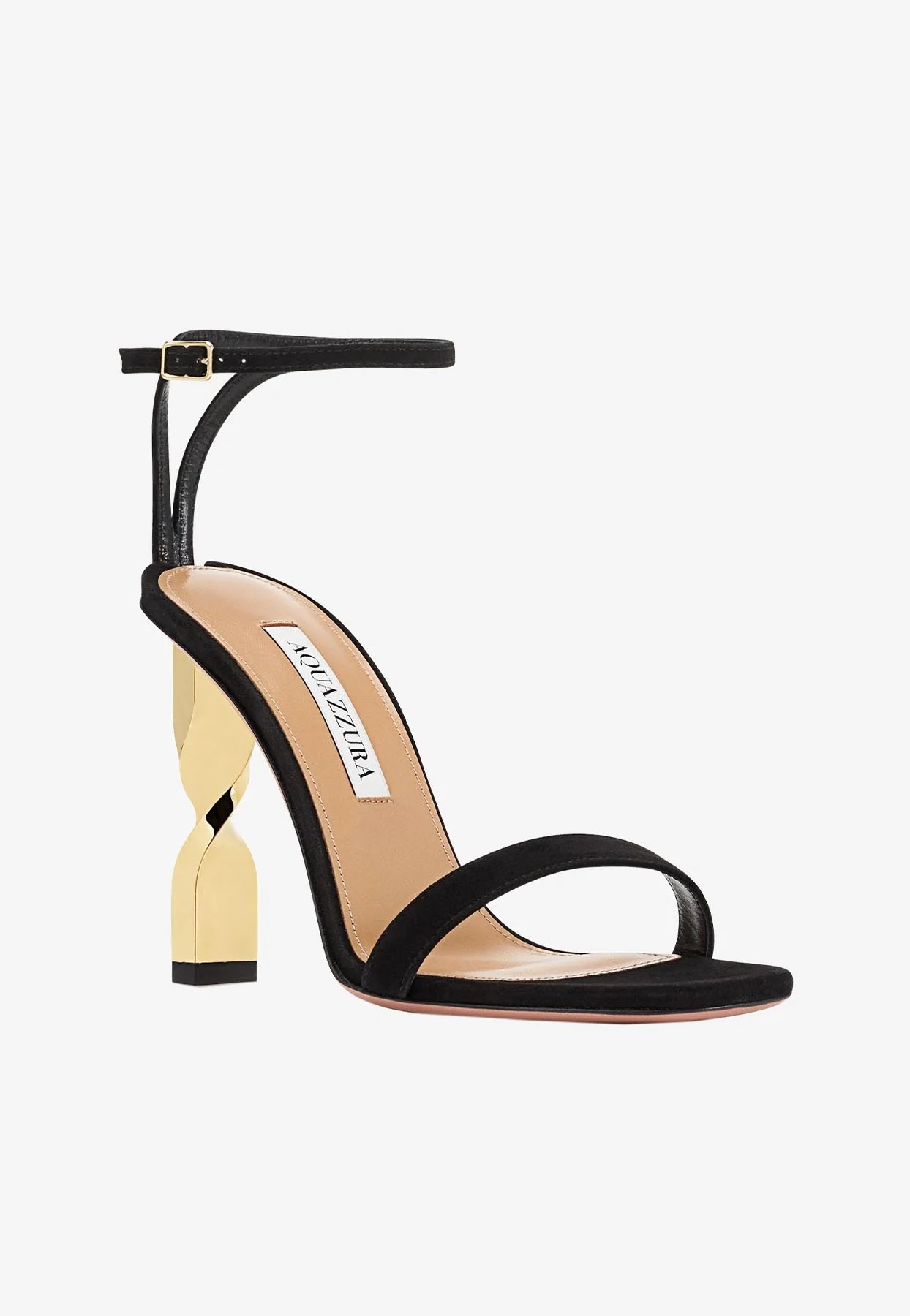 Aquazzura Twist 105 Suede Sandals Women Shoes