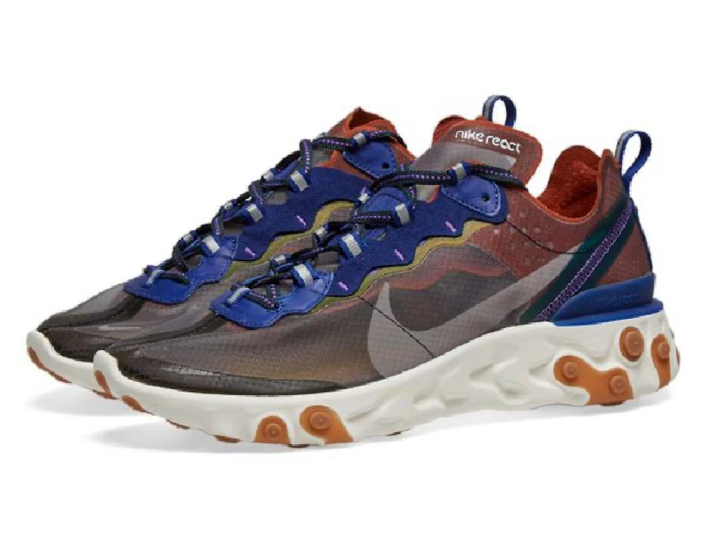 Réplica REACT ELEMENT 87 PEACH, GREY, BLUE & GREEN Nike Sneaker