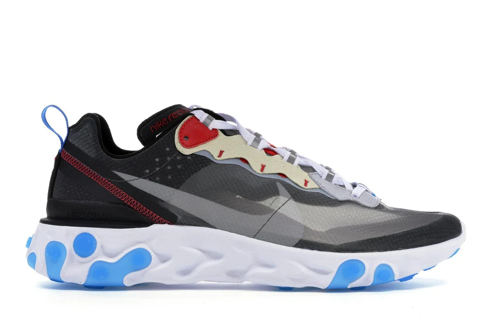 Réplica REACT ELEMENT 87 DARK GREY PHOTO BLUE Nike Sneaker