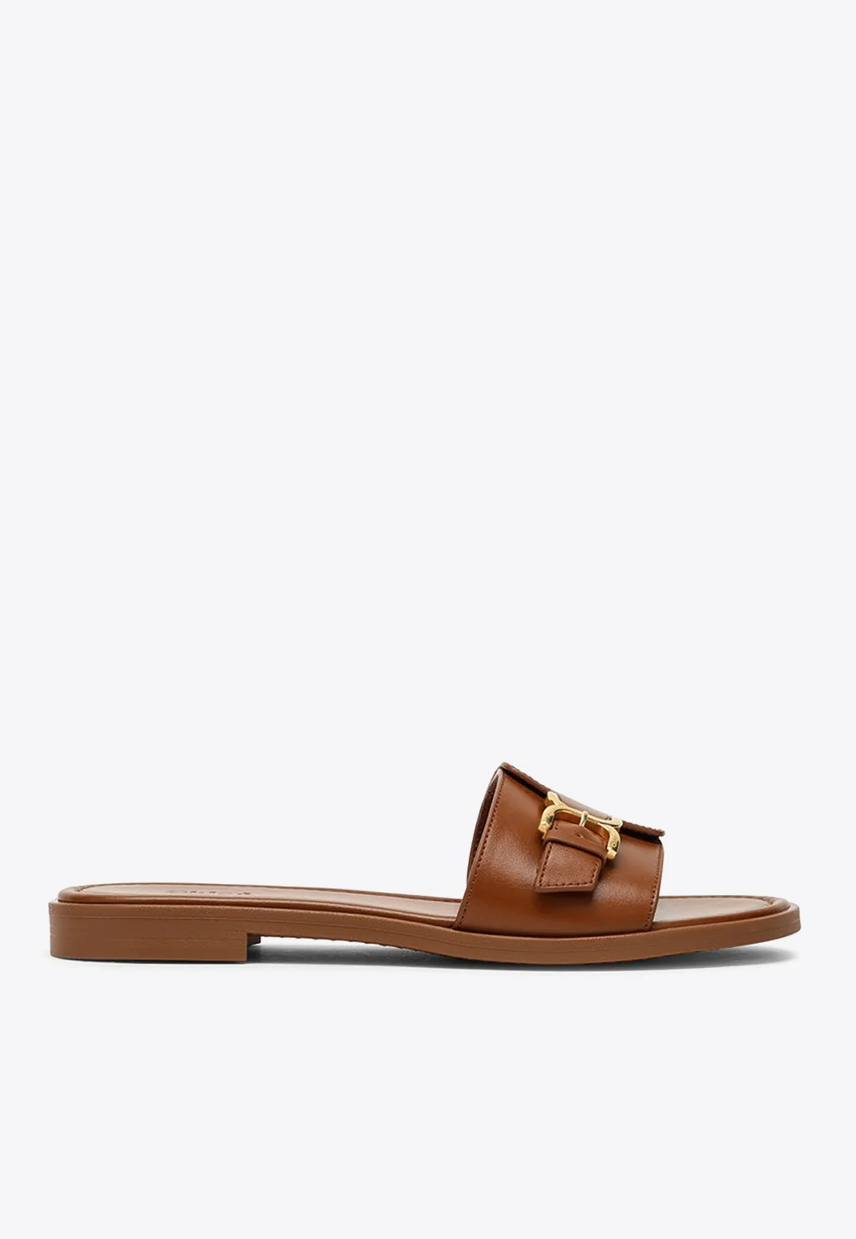 Chloe Marcie Calf Leather Flat Sandals