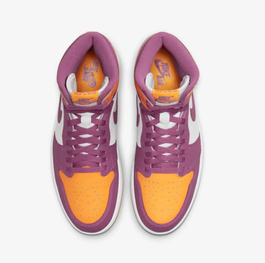Réplica AIR JORDAN 1 University Gold and Light Bordeaux Nike Sneaker