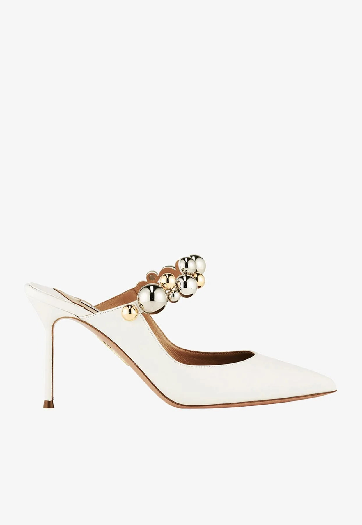 Aquazzura Bubbles 85 Pointed-Toe Mules Women Shoes