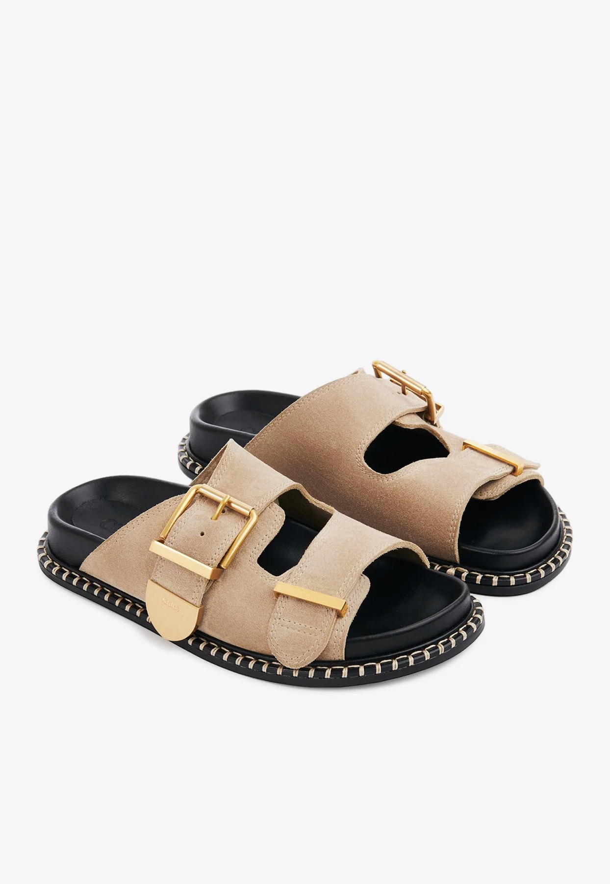 Chloe Rebecca Suede Slides