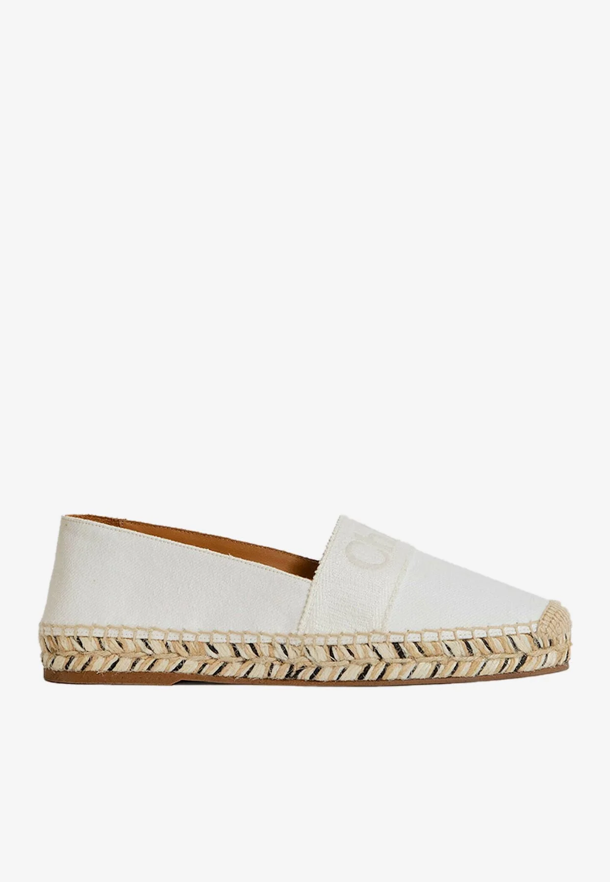 Chloe Logo Piia Flat Espadrilles