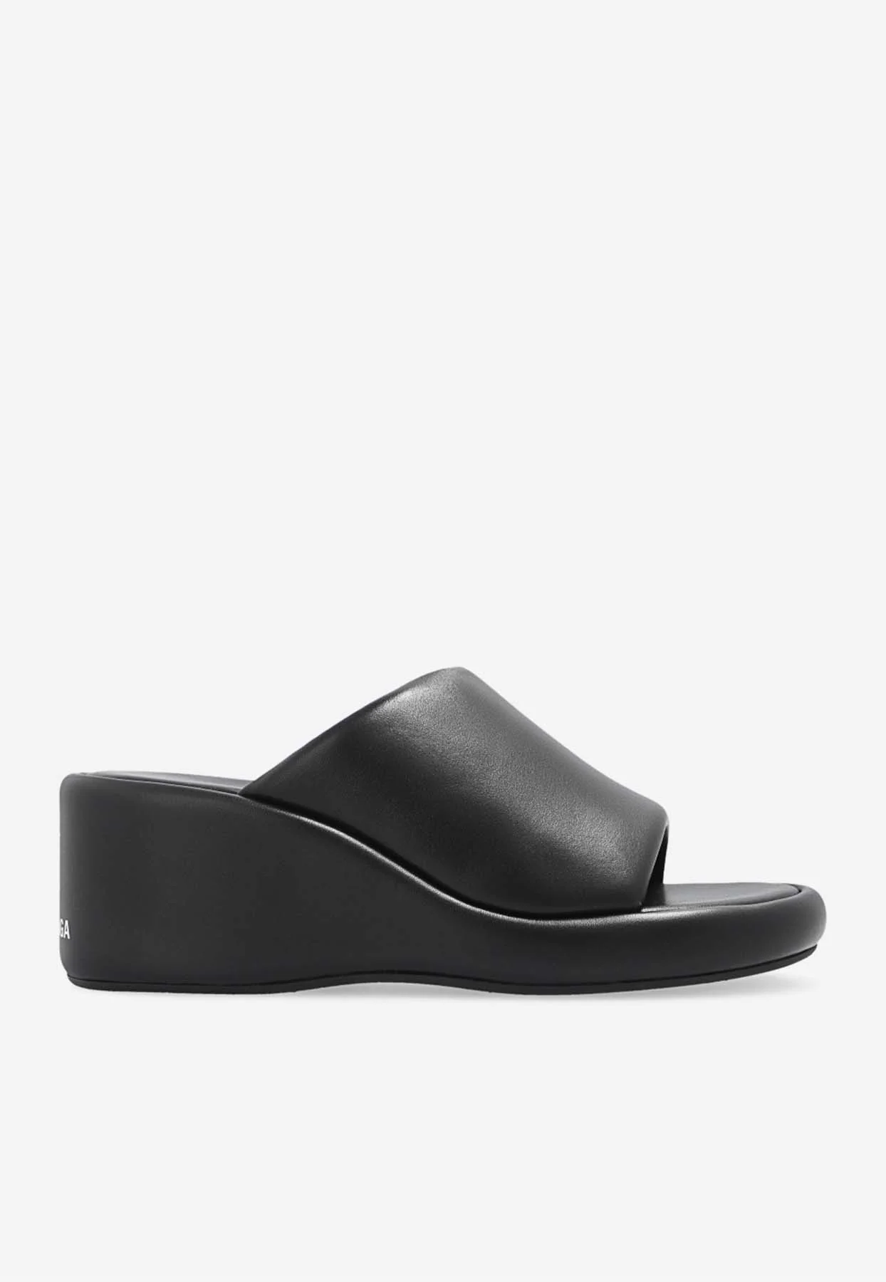 Balenciaga Rise 50 Nappa Leather Wedge Sandals
