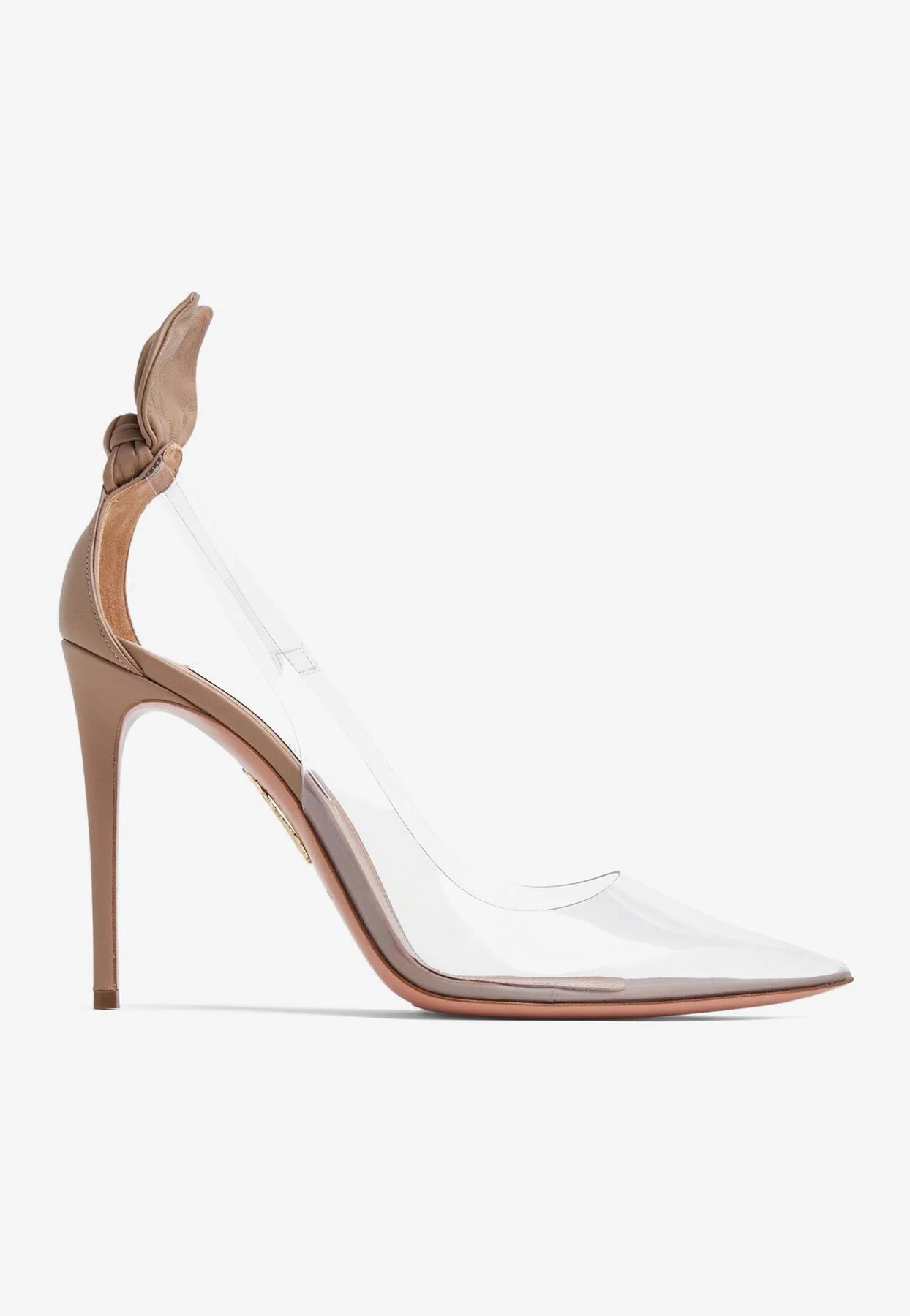Aquazzura Bow Tie 105 PVC Pumps Women Shoes