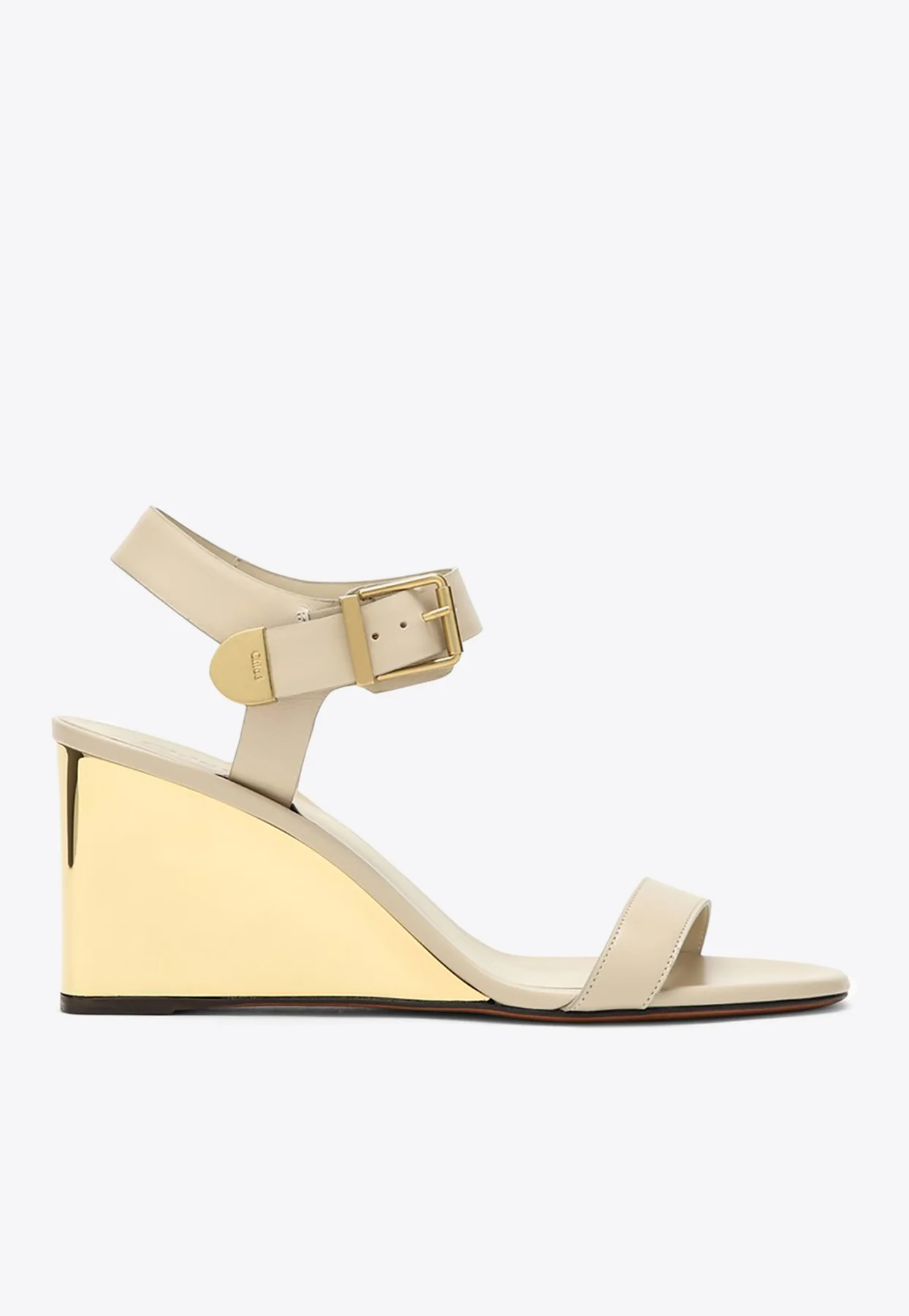 Chloe Rebecca 70 Calf Leather Wedge Sandals