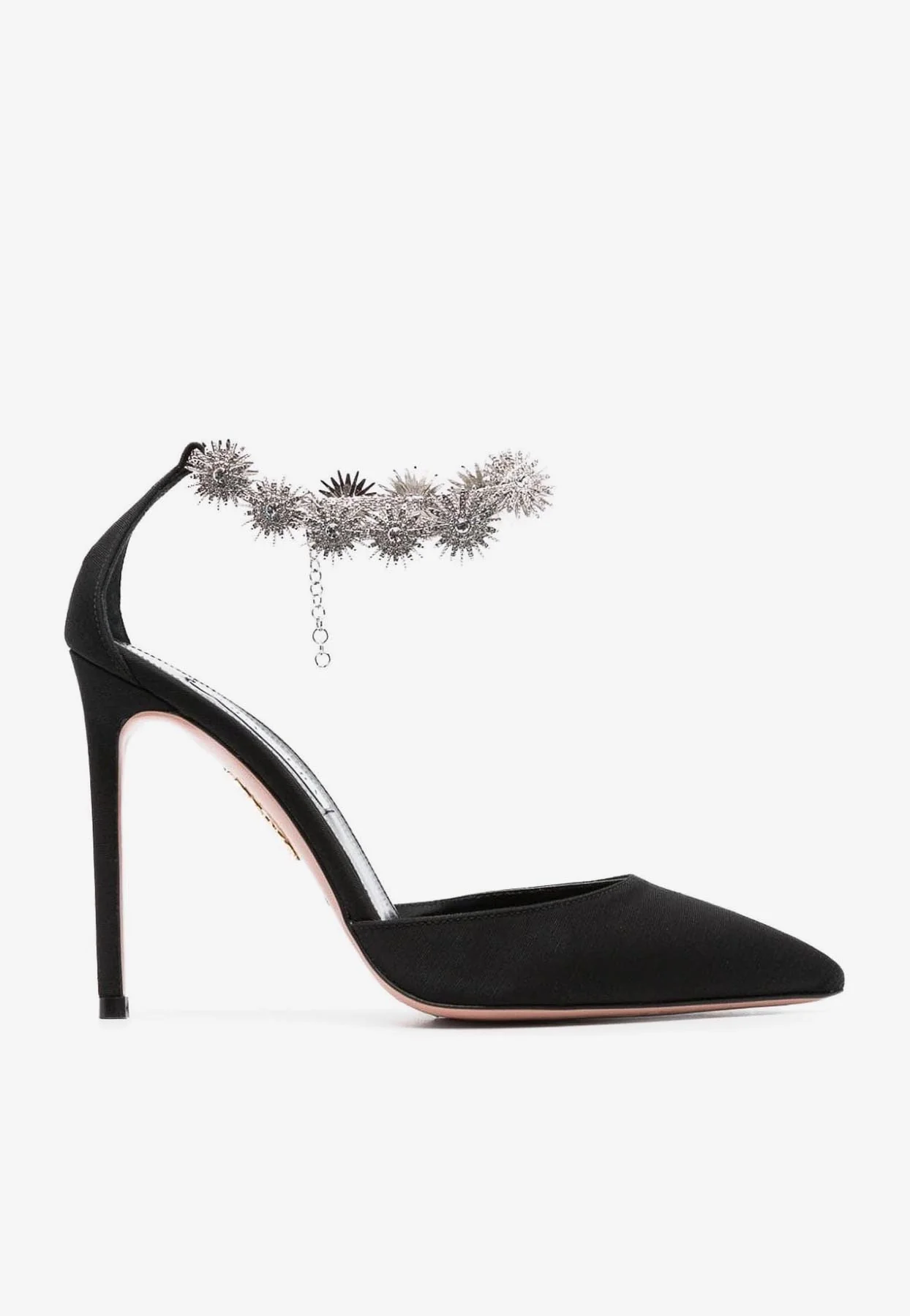 Aquazzura Comet 105 Crystal-Embellished Pumps Women Shoes