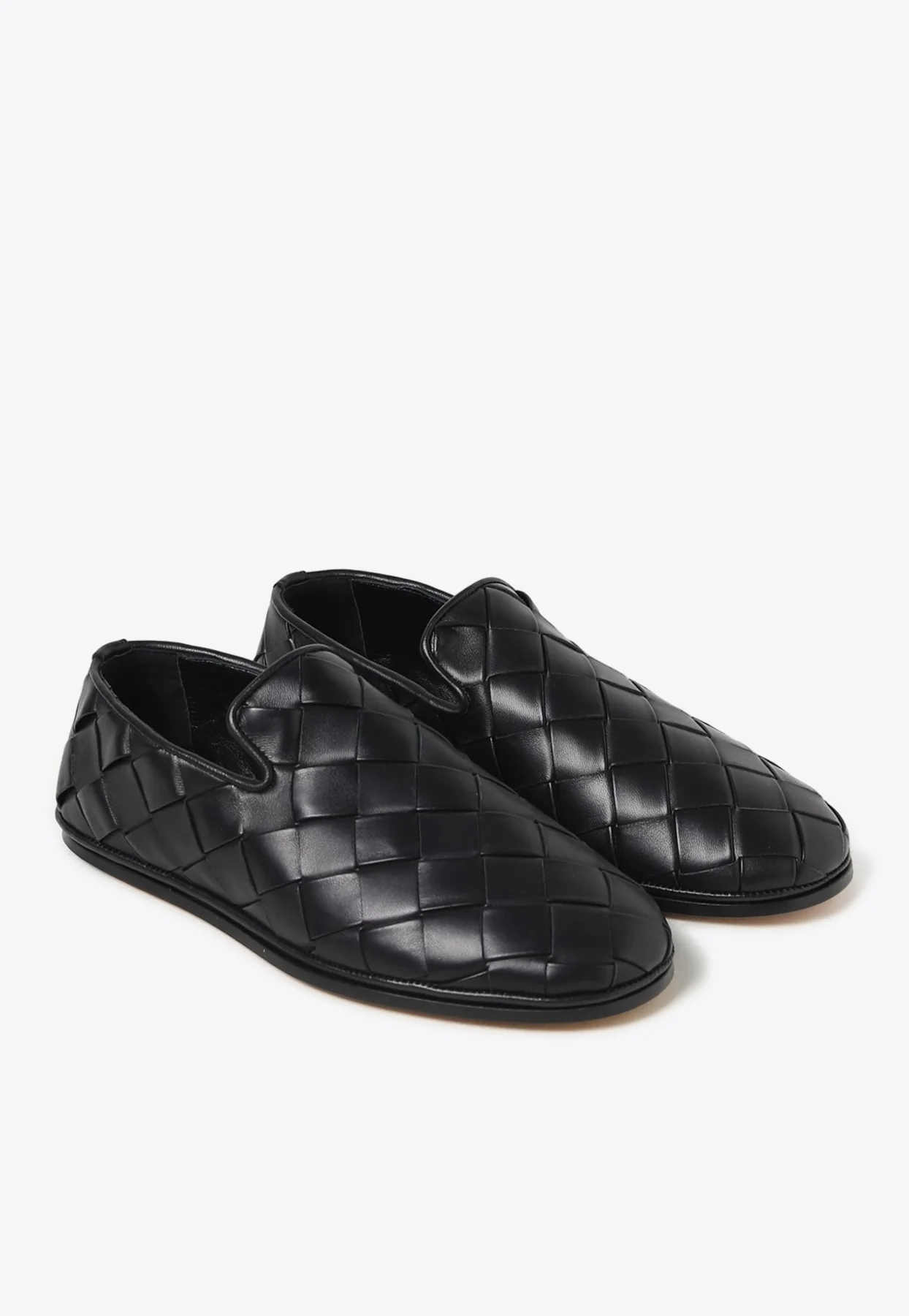 Bottega Veneta Sunday Intrecciato Leather Loafers