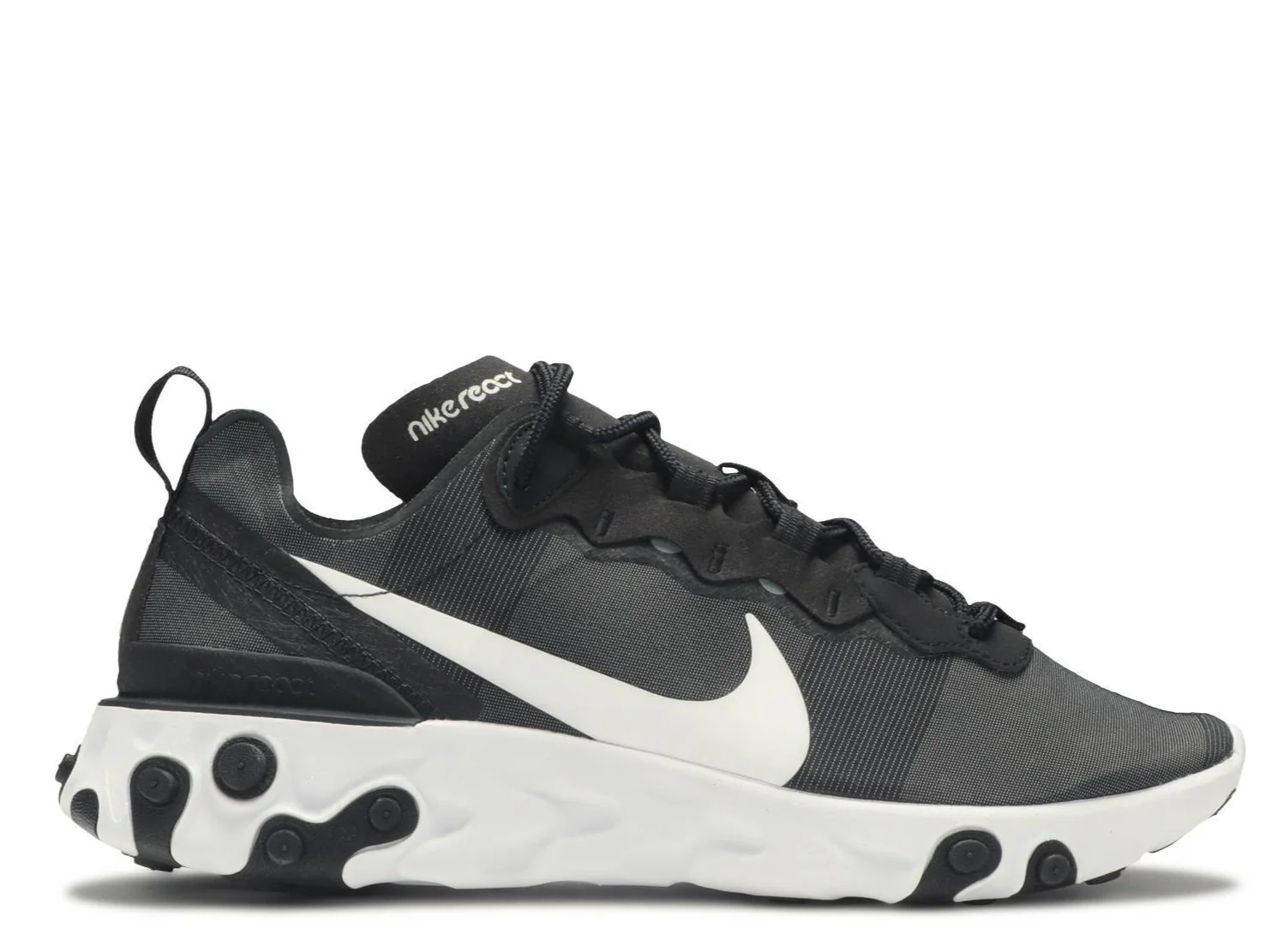 Réplica REACT ELEMENT 55 BLACK WHITE Nike Sneaker
