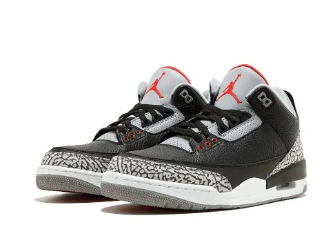 Réplica AIR JORDAN 3 ELEPHANT PRINT BLACK Sneaker
