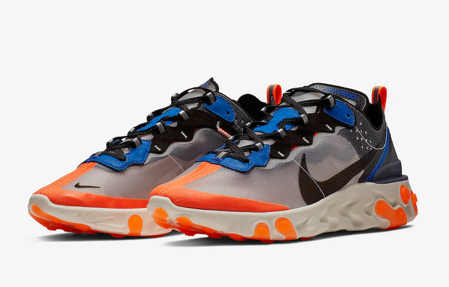 Réplica REACT ELEMENT 87 THUNDER BLUE/TOTAL ORANGE Nike Sneaker