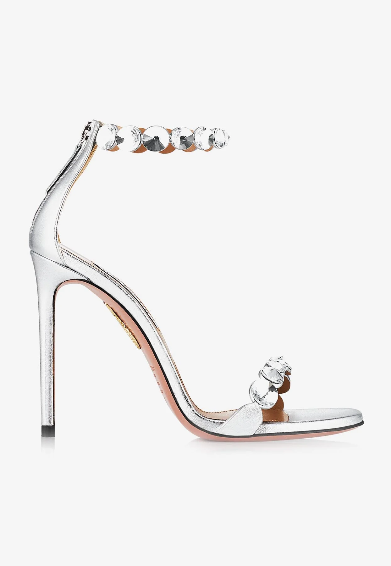 Aquazzura Maxi-Tequila 105 Crystal-Embellished Sandals Women Shoes