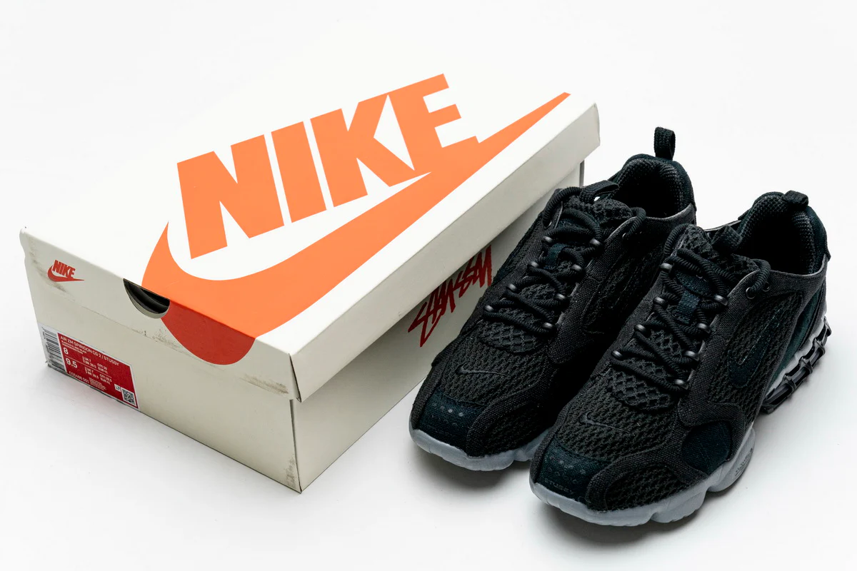 Réplica AIR ZOOM SPIRIDON CAGE 2 STUSSY BLACK Nike Sneaker