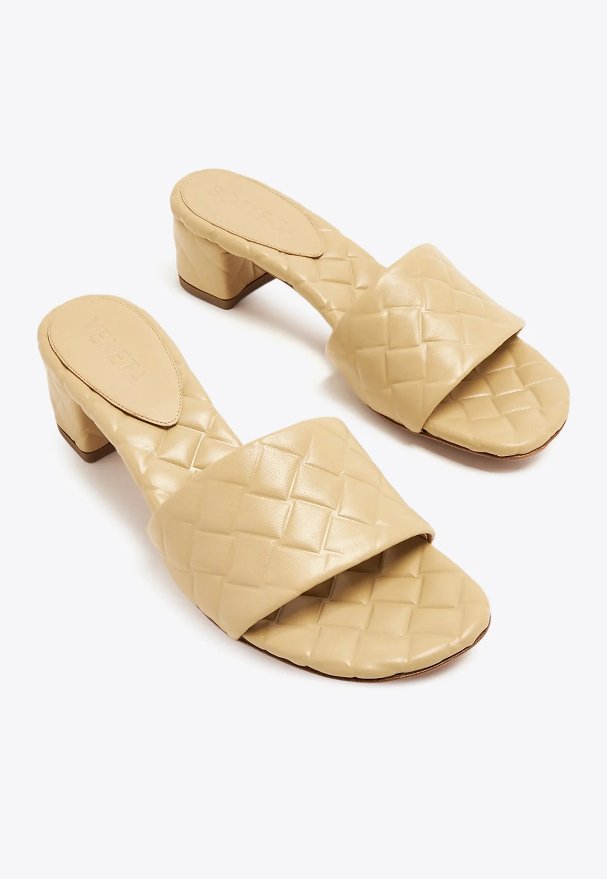 Bottega Veneta Amy 45 Intreccio Leather Mules