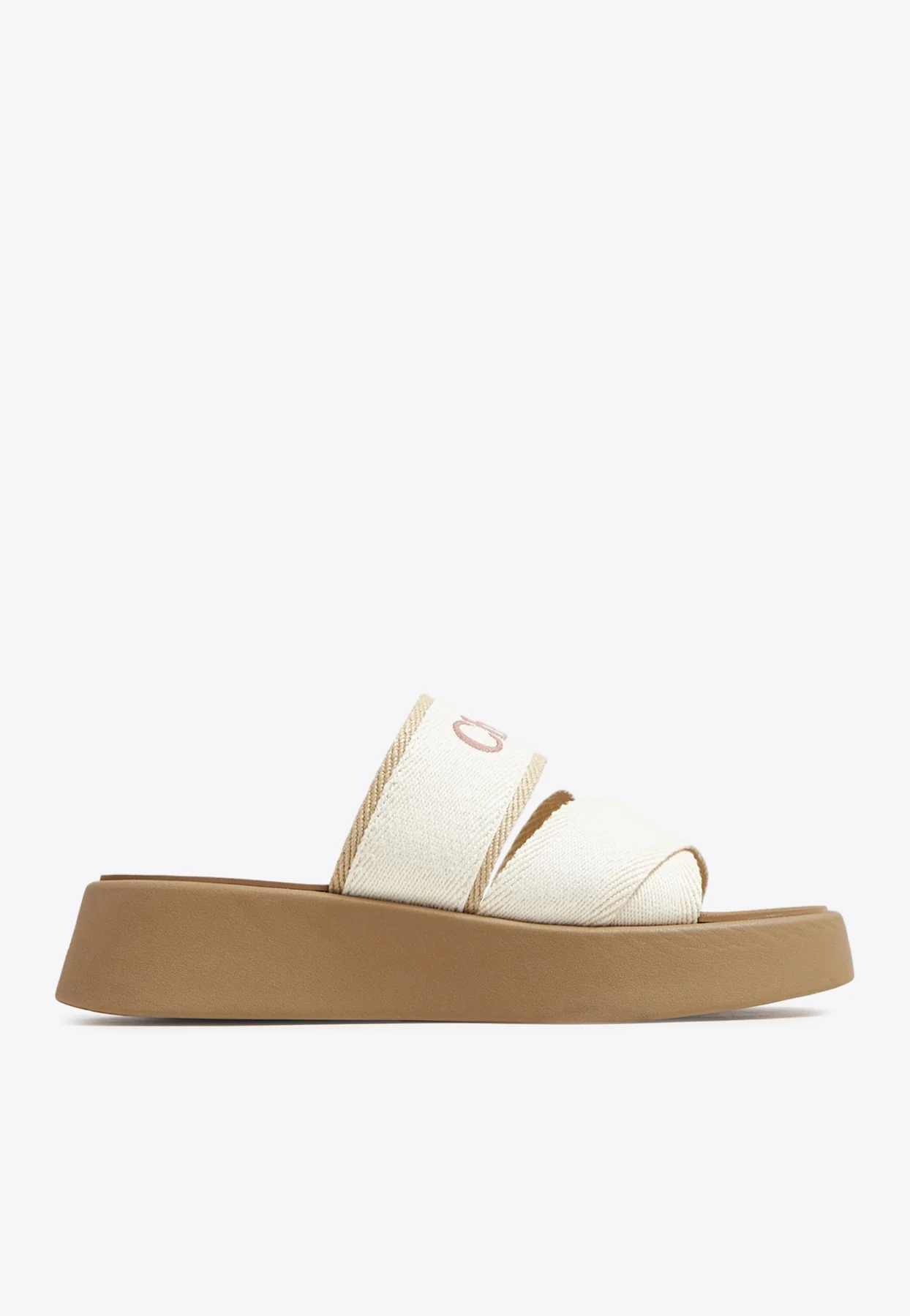 Chloe Mila Logo Flatform Sandals