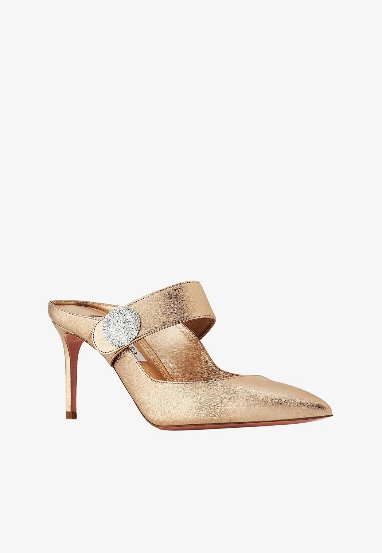 Aquazzura Macaron 75 Velvet Mules Women Shoes