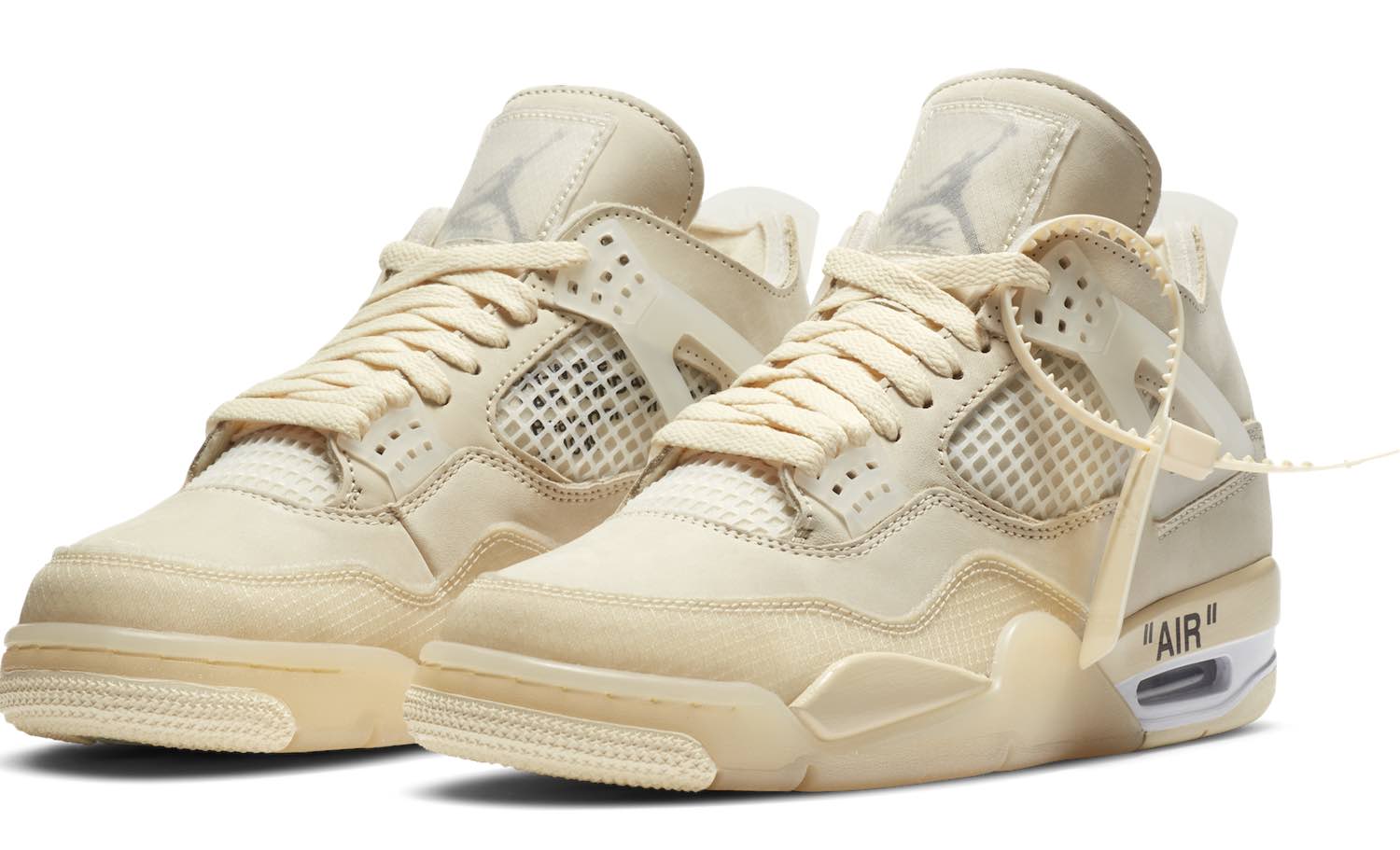 Réplica AIR JORDAN 4 x OFF WHITE “sail” Nike Sneaker