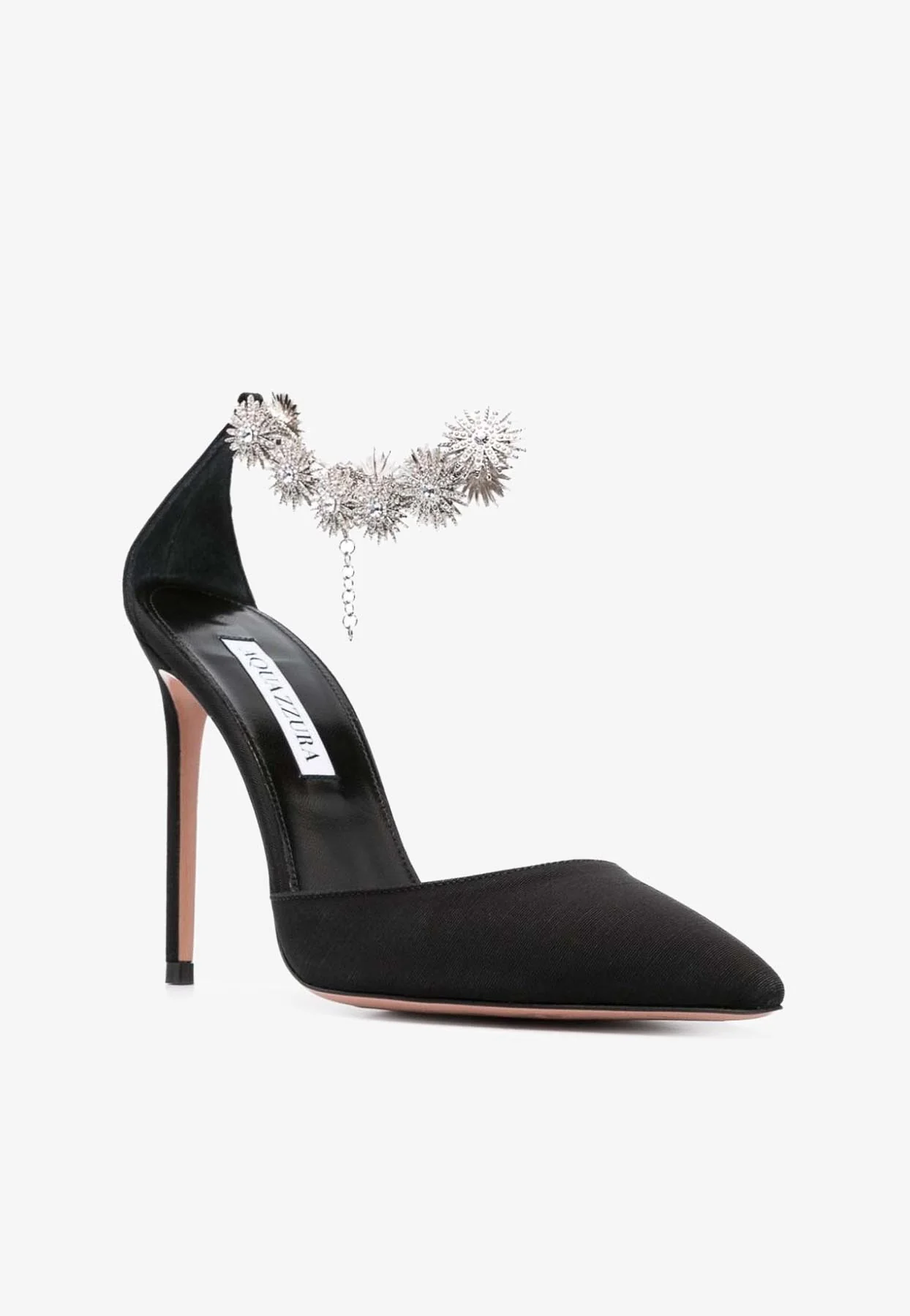 Aquazzura Comet 105 Crystal-Embellished Pumps Women Shoes