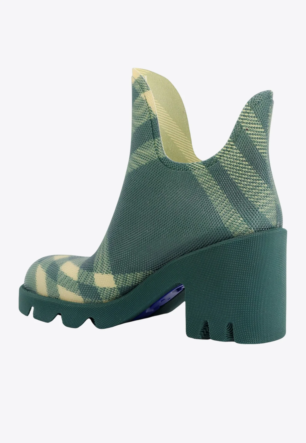 Burberry Checked Ankle Lug Boots