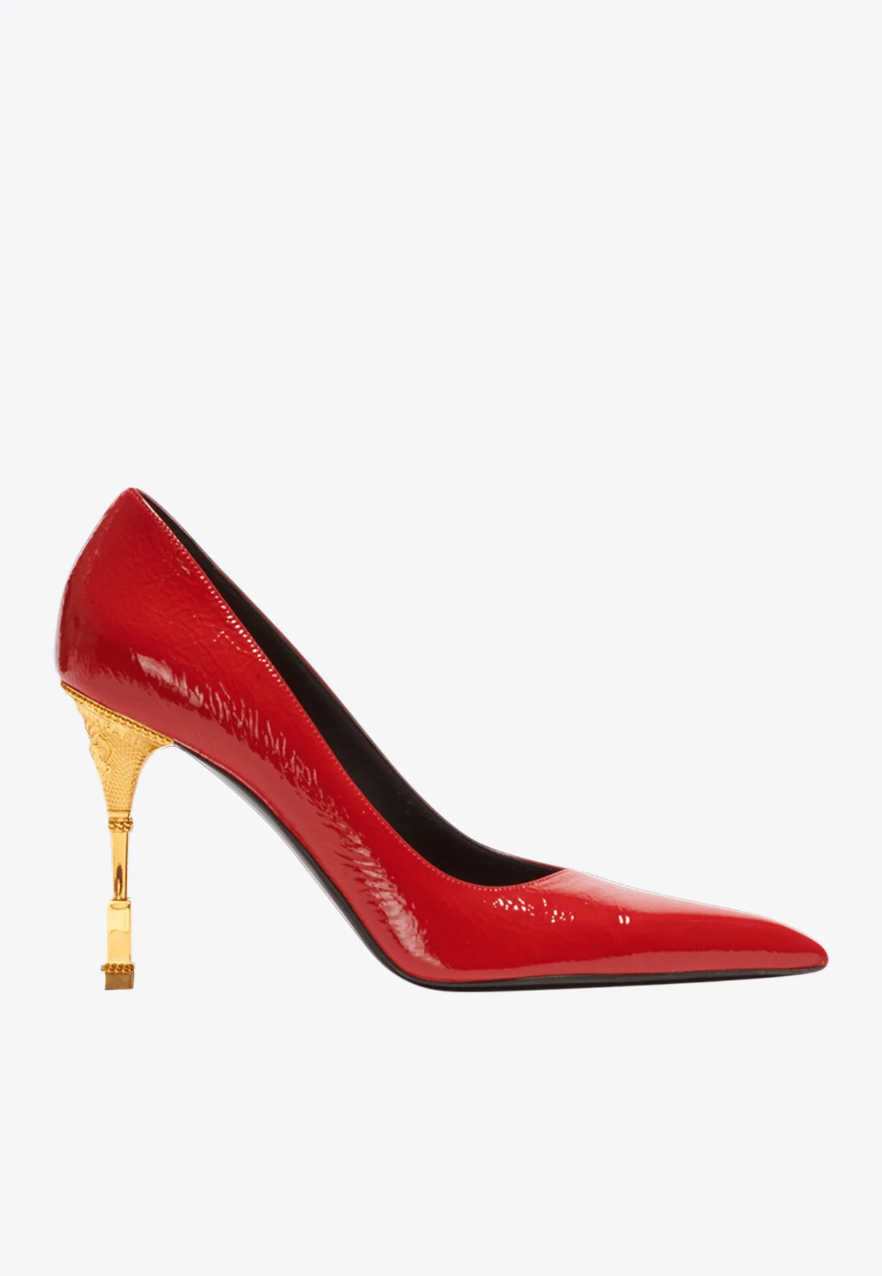Balmain Moneta 95 Patent Leather Courts