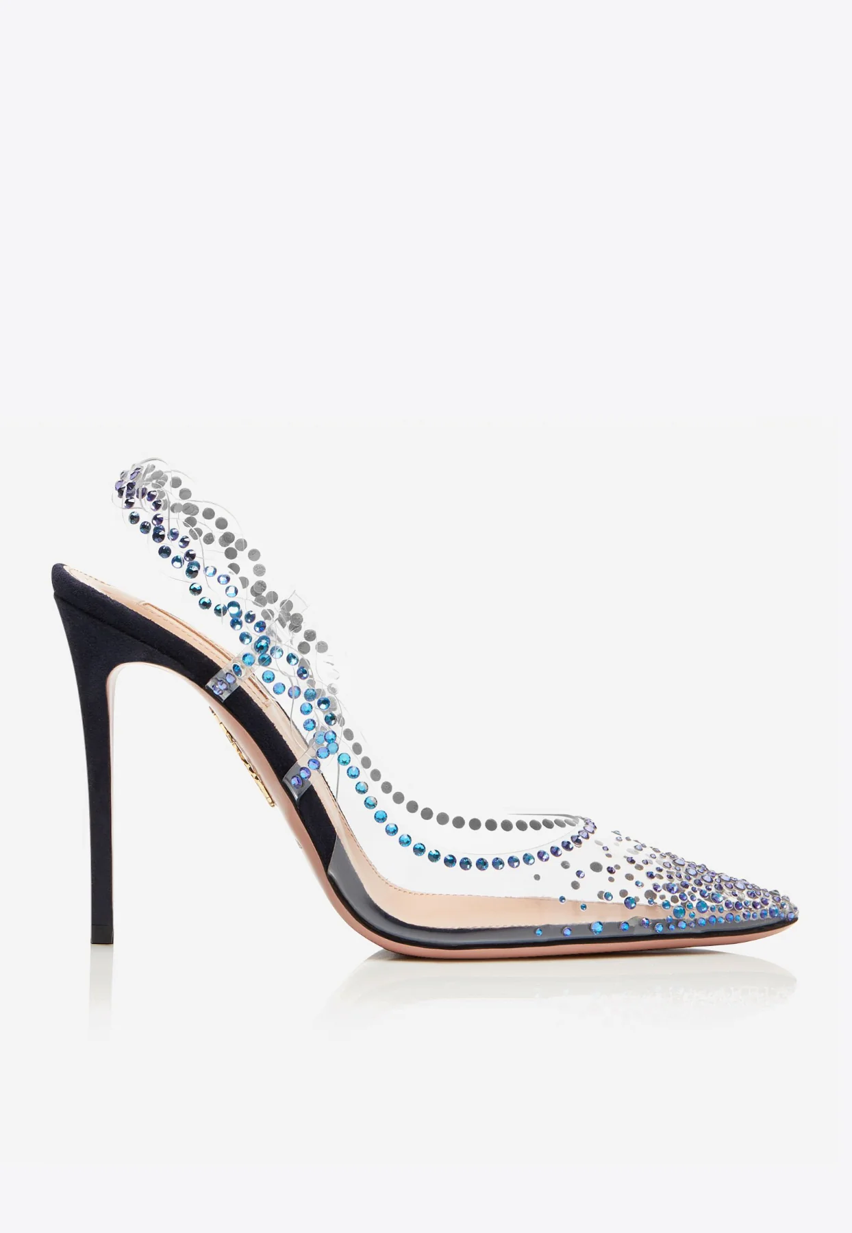 Aquazzura Heaven 105 Sling-back Pointed Pumps in PVC Women Shoes