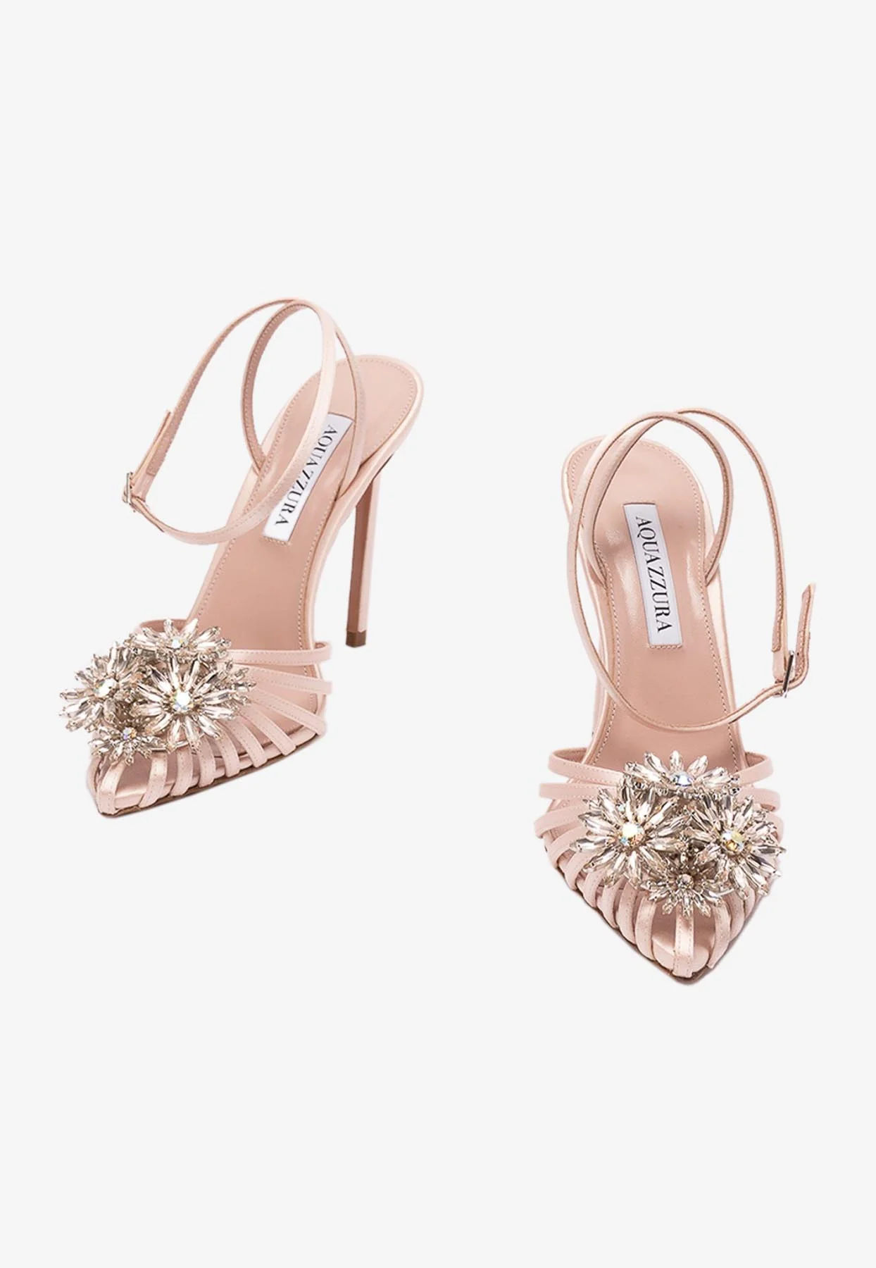 Aquazzura Margarita 105 Satin Pumps Women Shoes