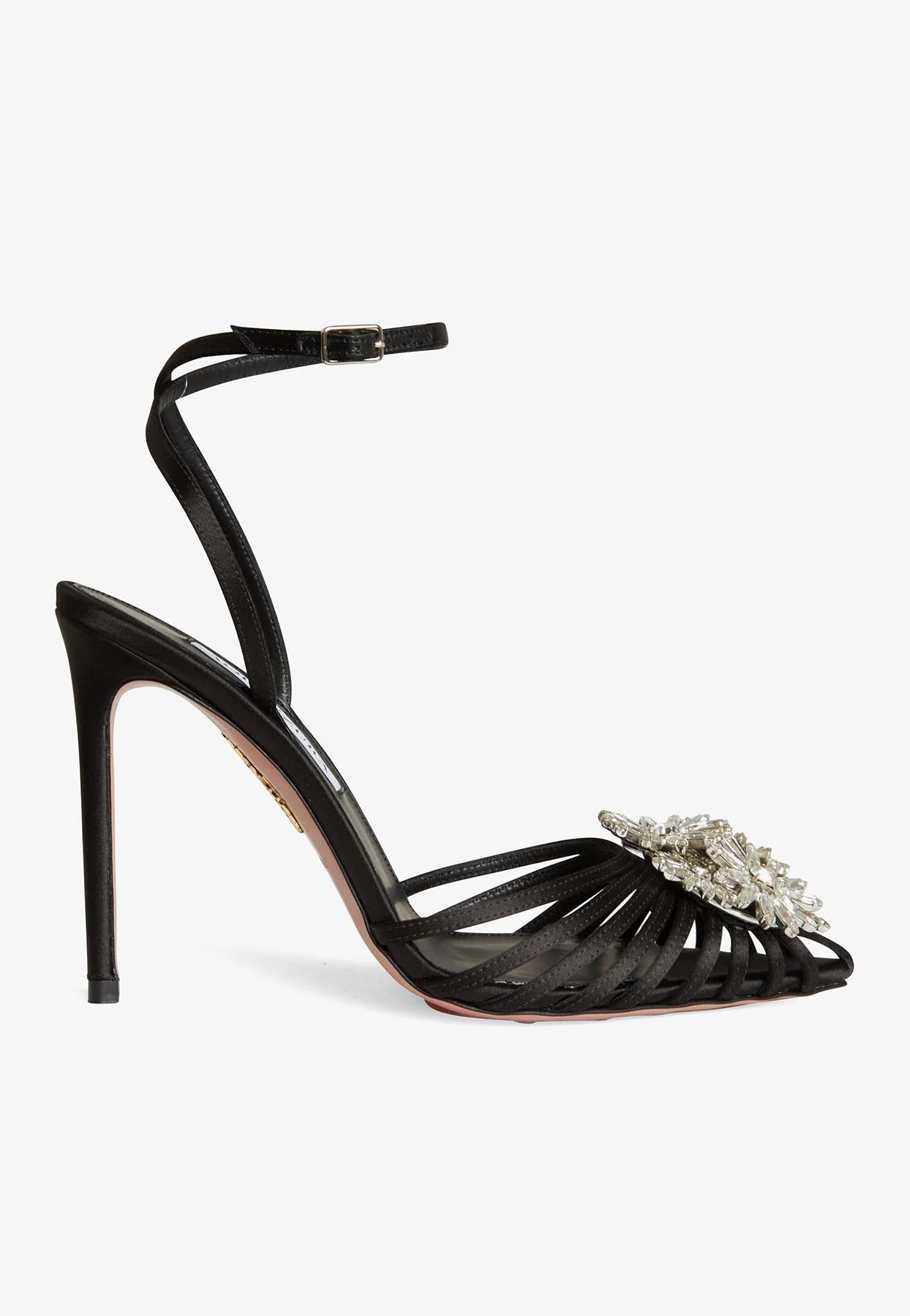 Aquazzura Margarita 105 Satin Pumps Women Shoes