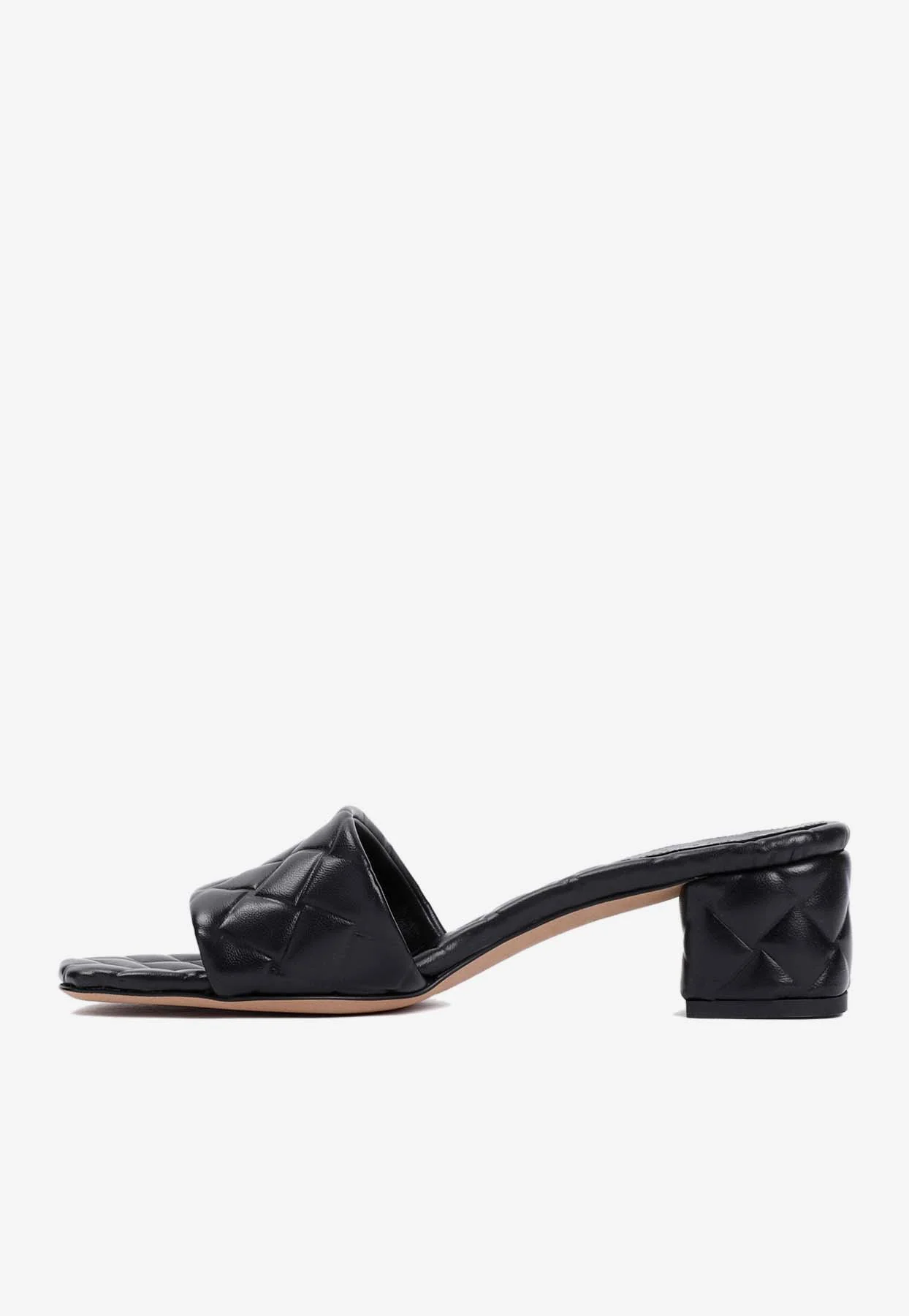 Bottega Veneta Amy 45 Mules in Intreccio Leather