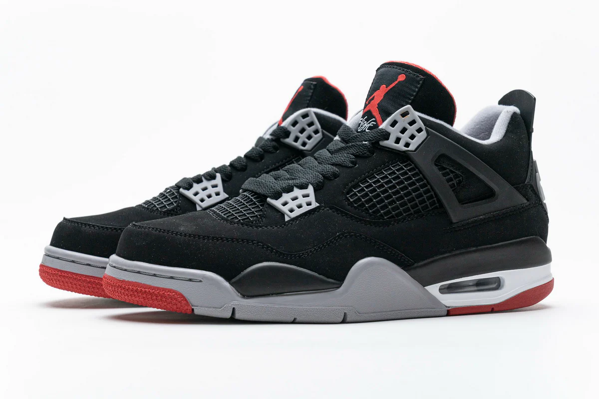 Réplica AIR JORDAN 4 retro “bred” Sneaker