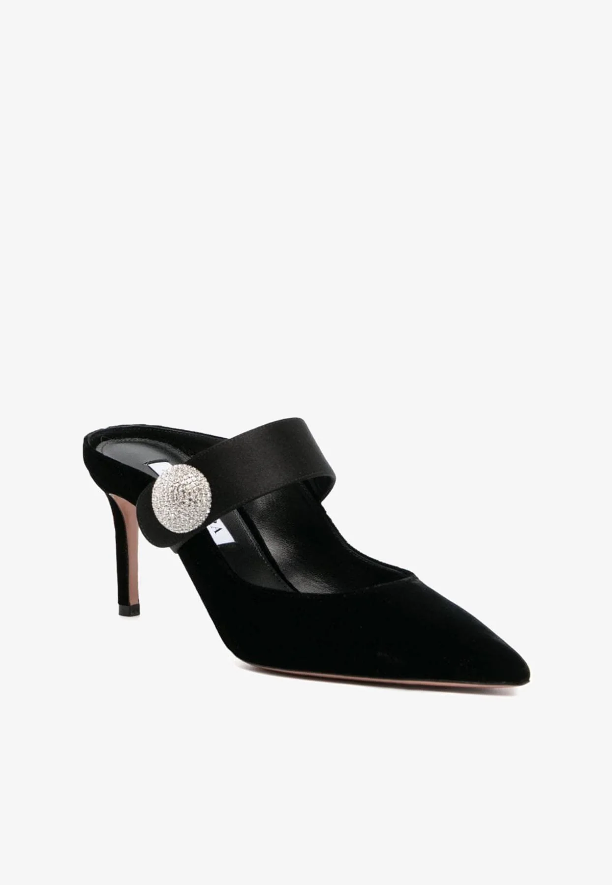 Aquazzura Macaron 75 Velvet Mules Women Shoes