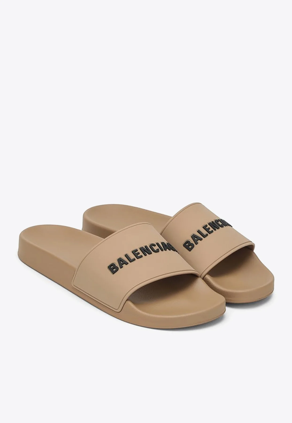 Balenciaga Logo Rubber Pool Slides