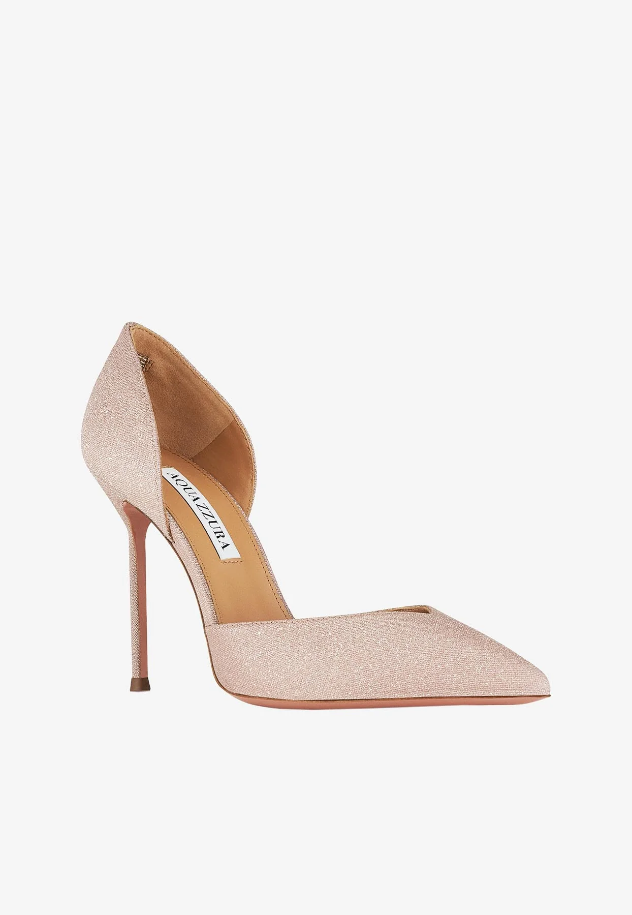 Aquazzura Uptown Pump 105 Glittered Pumps Women Shoes