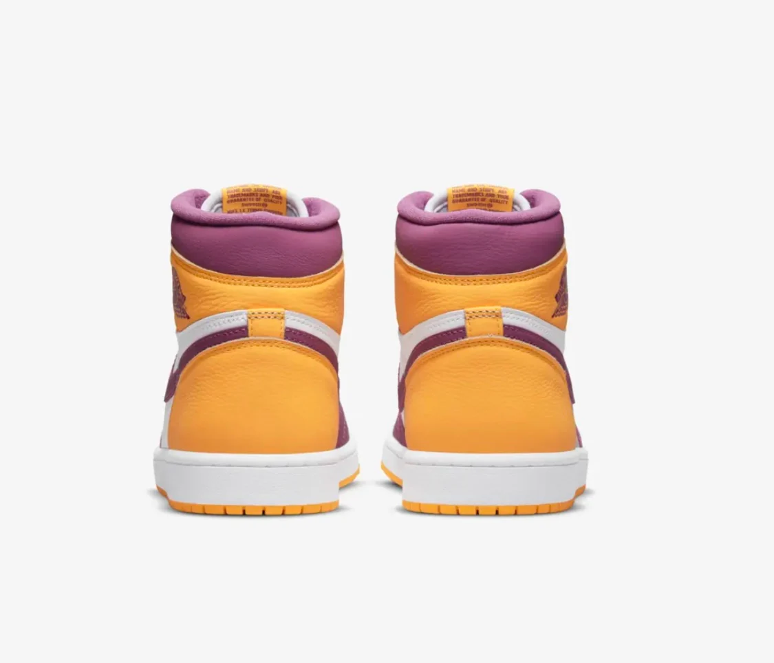 Réplica AIR JORDAN 1 University Gold and Light Bordeaux Nike Sneaker