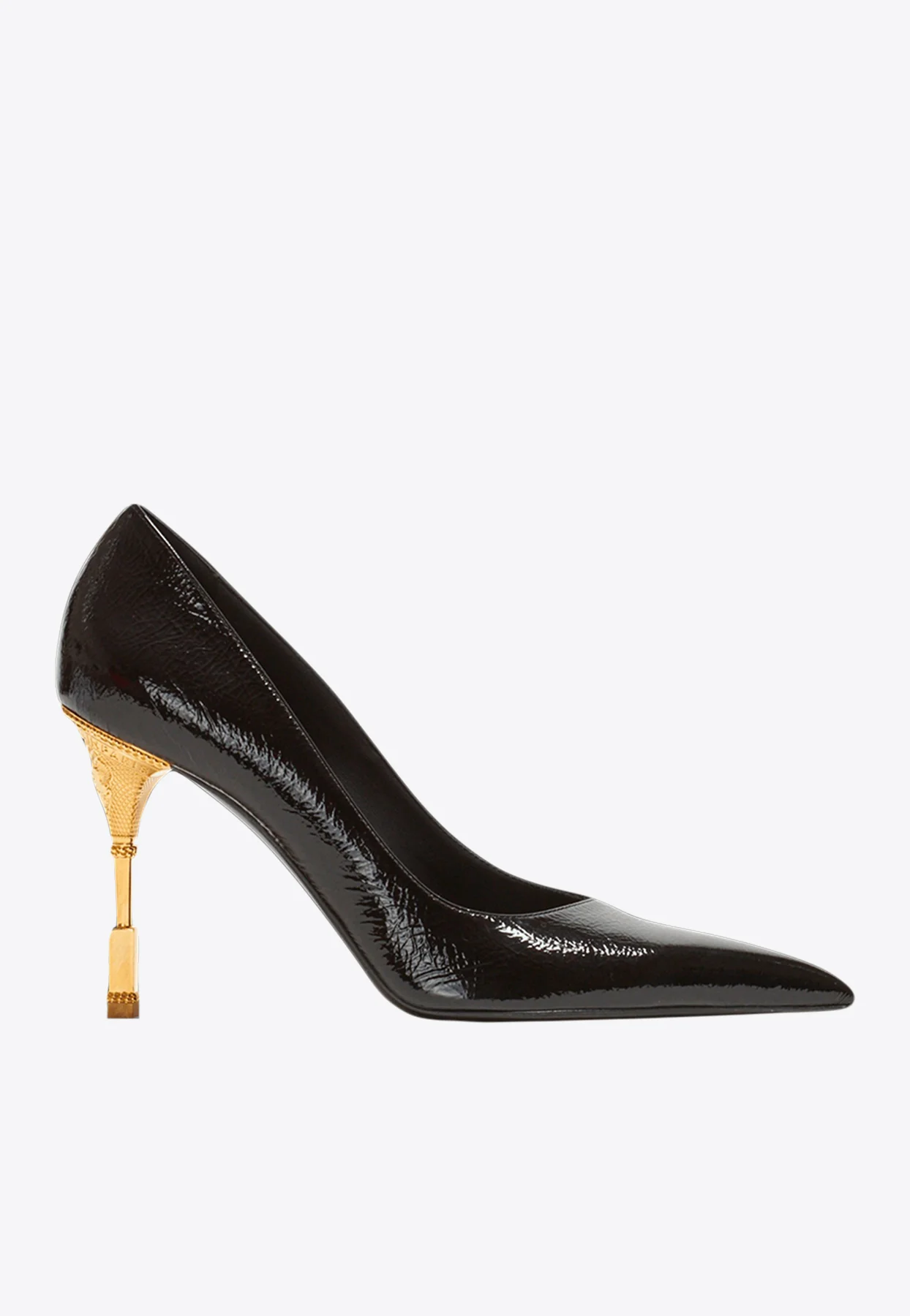 Balmain Moneta 95 Patent Leather Courts