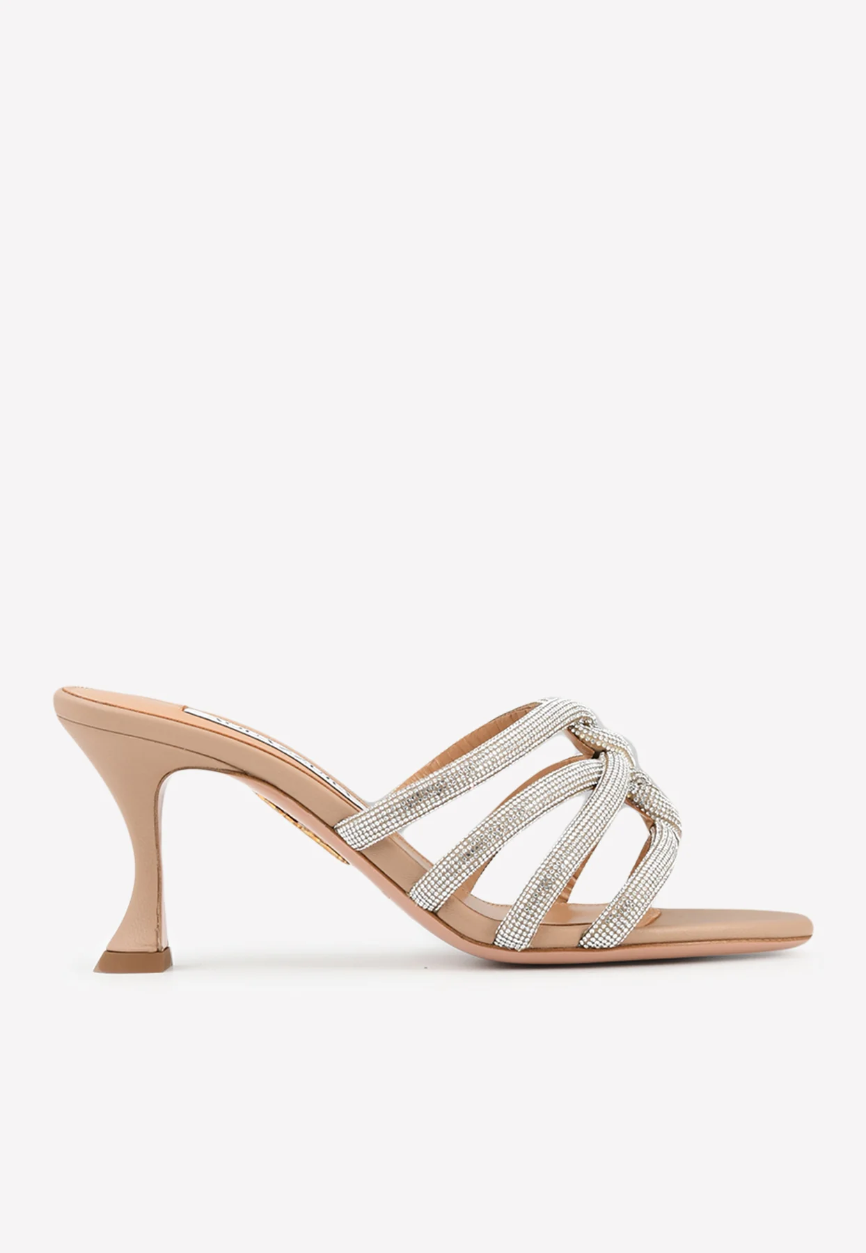 Aquazzura Moondust 75 Crystal-Embellished Mules Women Shoes
