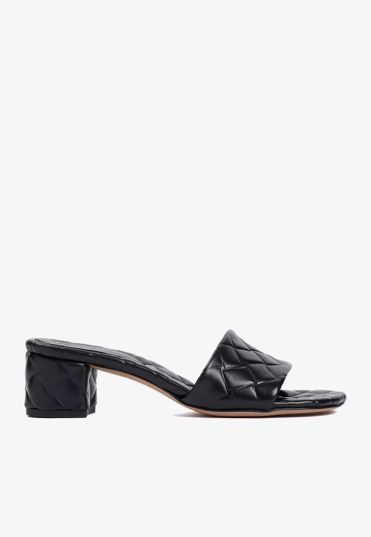 Bottega Veneta Amy 45 Mules in Intreccio Leather