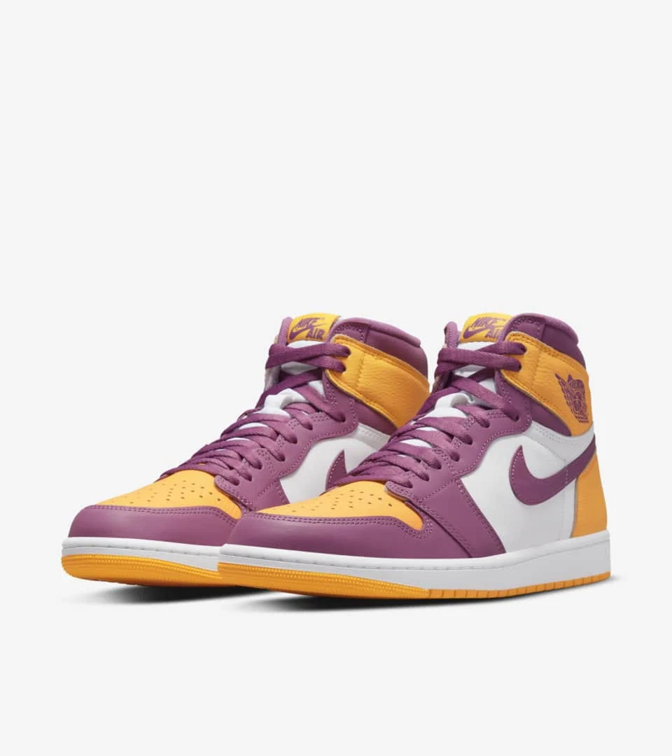Réplica AIR JORDAN 1 University Gold and Light Bordeaux Nike Sneaker