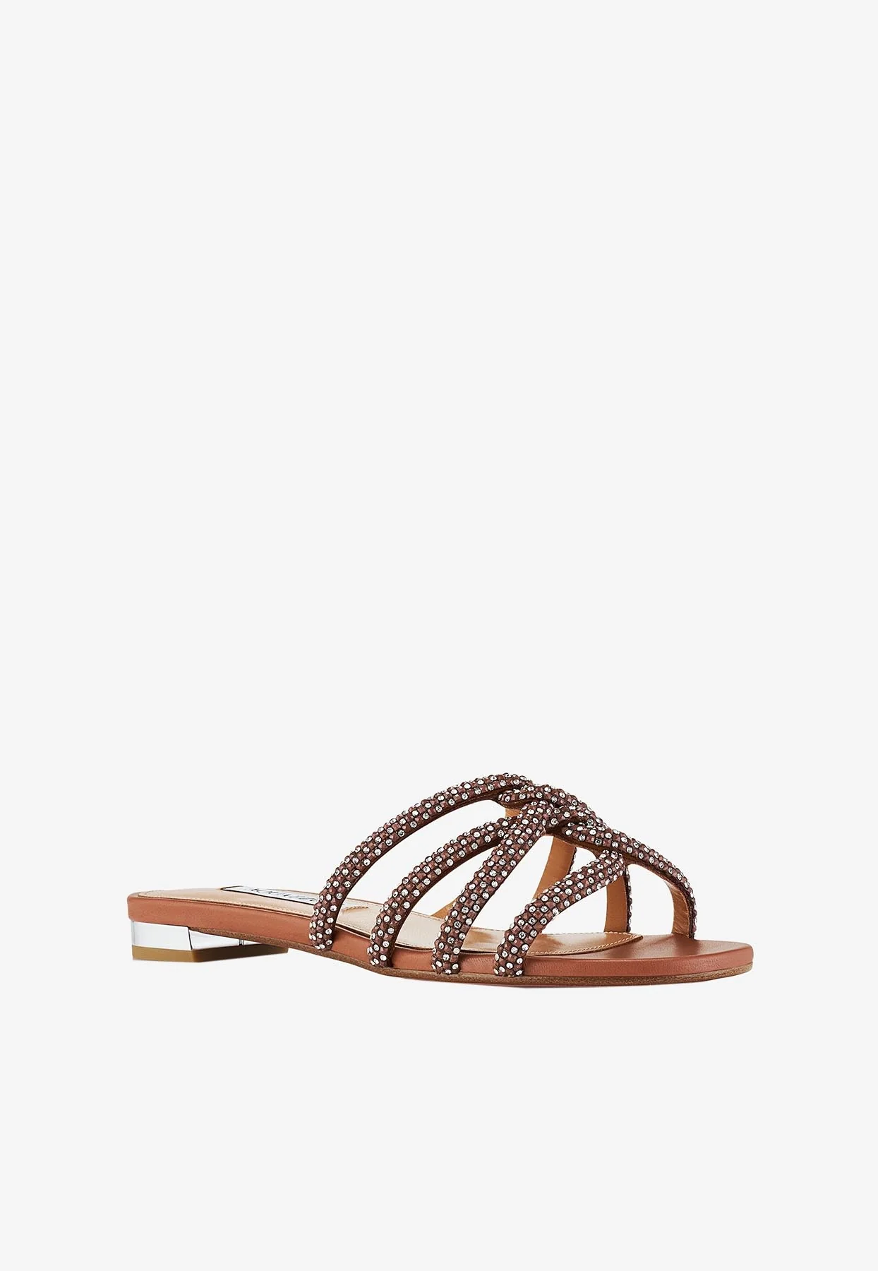 Aquazzura Moondust Crystal Embellished Flats Women Shoes