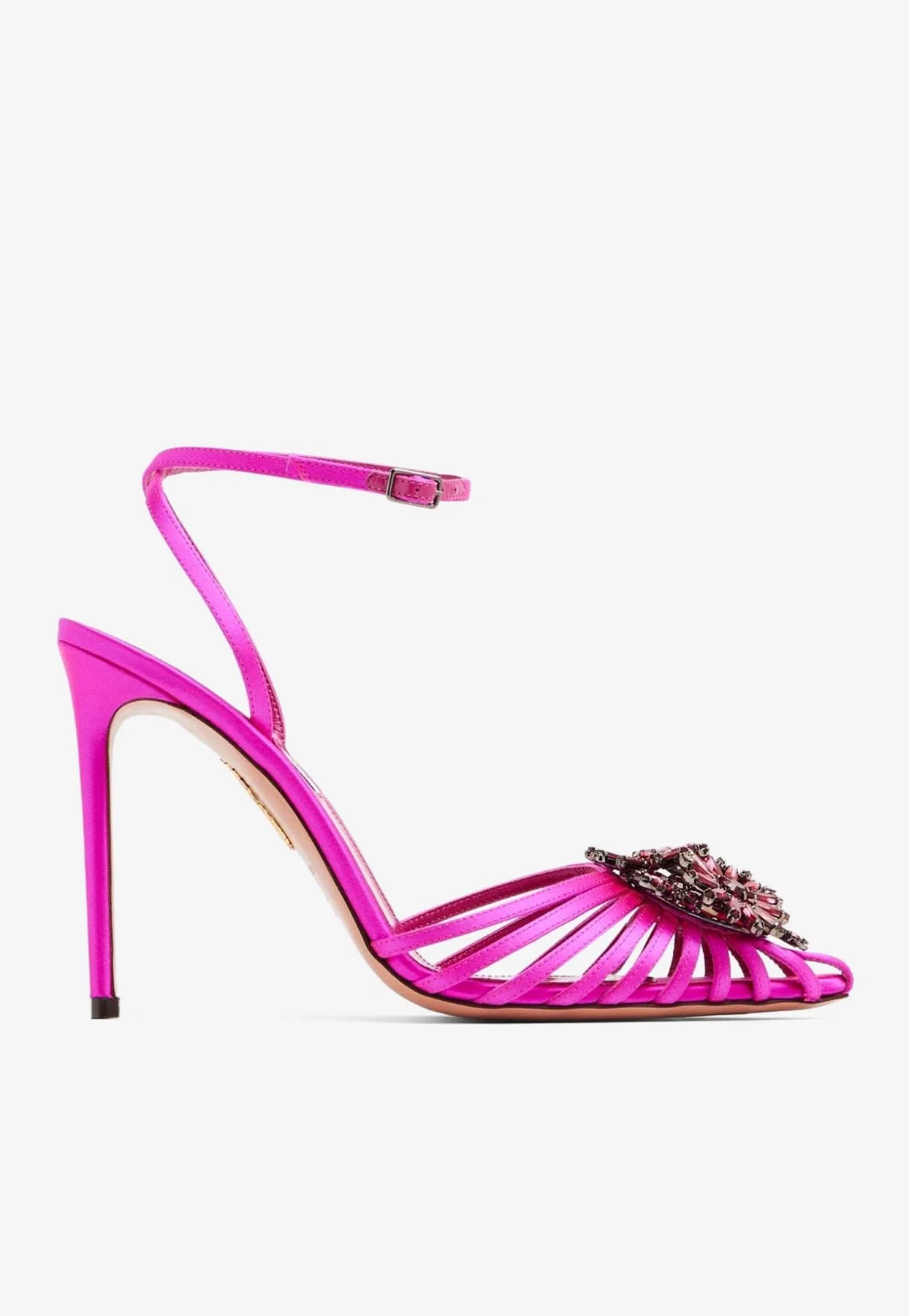 Aquazzura Margarita 105 Satin Pumps Women Shoes
